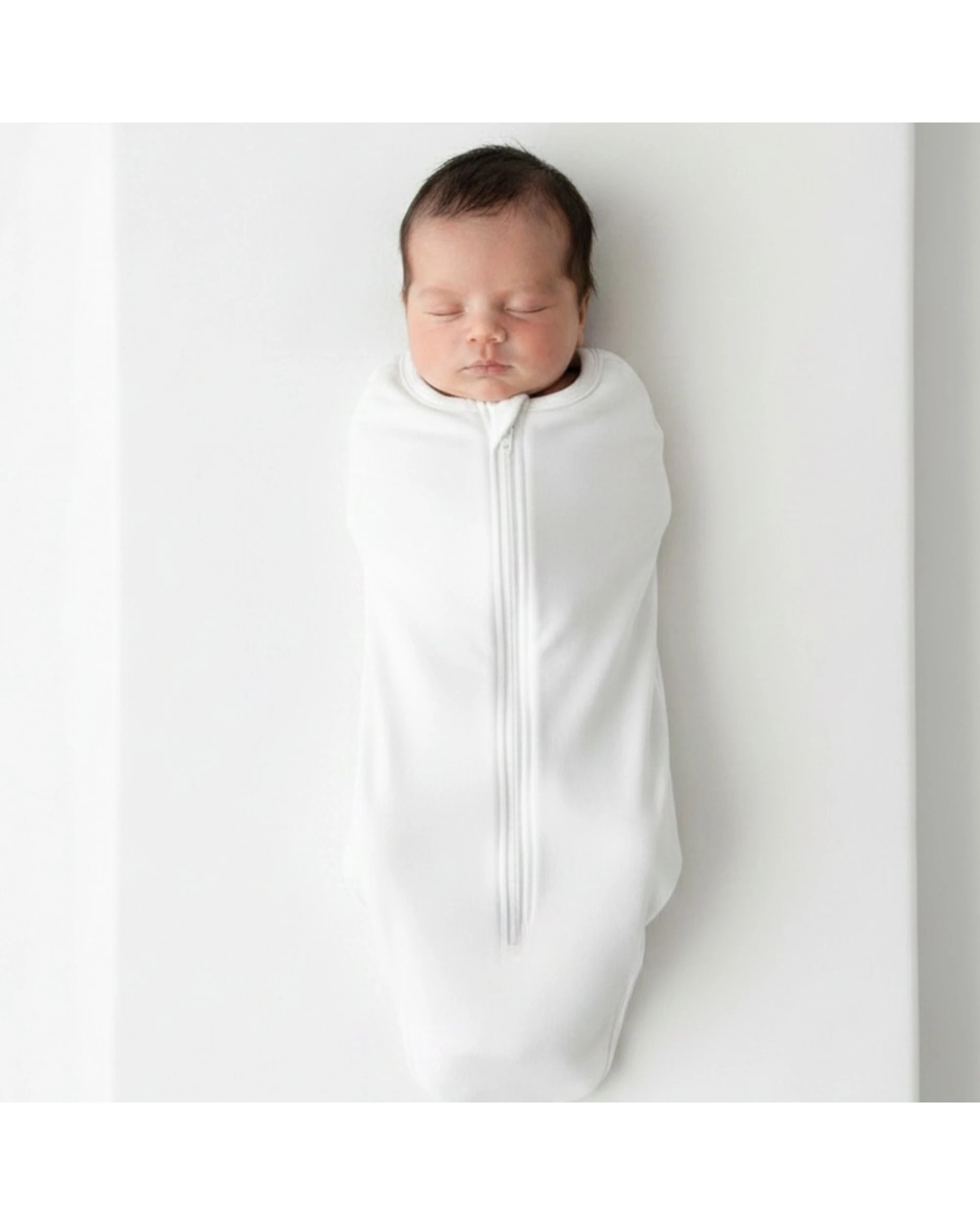 3 Babystudio Swaddle Pouch Newborn Infant Breathable Bamboo Soft Organic Fabric Fit - White, 3 of 5