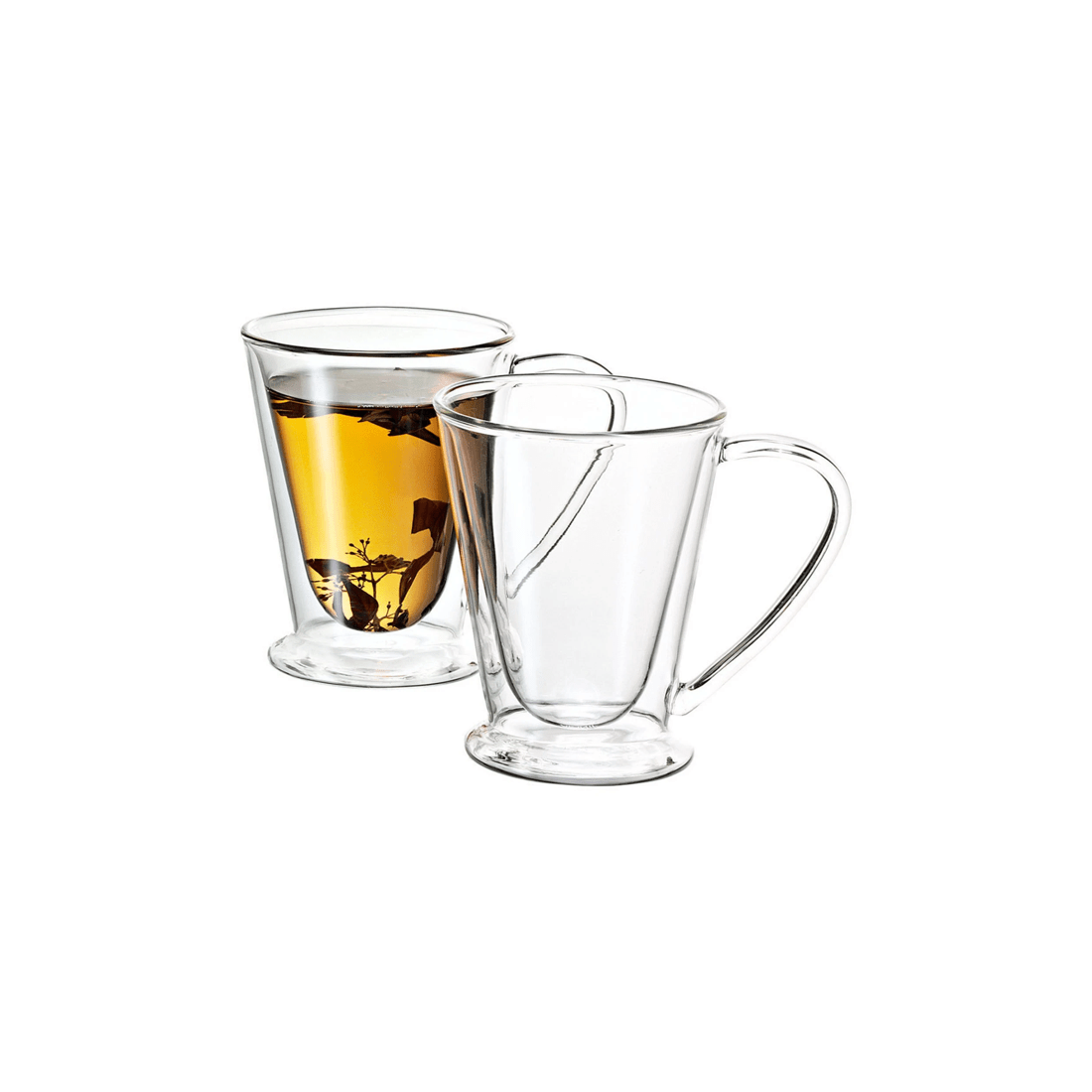 2 Avanti Mug Set Double Wall Borosilicate Glass Insulated Dishwasher Safe
 - Plain, 2 of 3