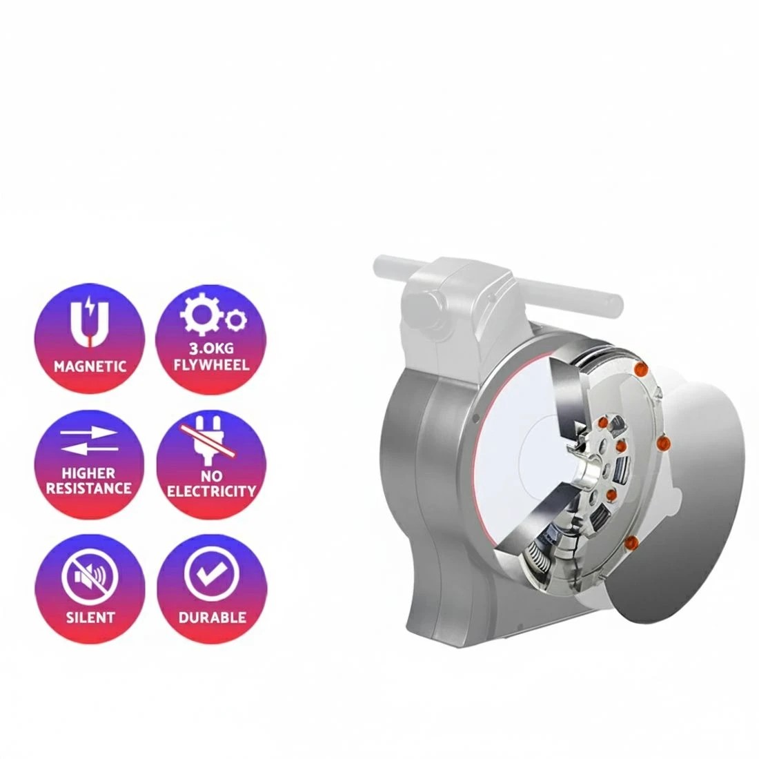 5 Everfit Rowing Machine 16 Levels Magnetic Rower Home Gym Cardio Workout - Multi, 5 of 6