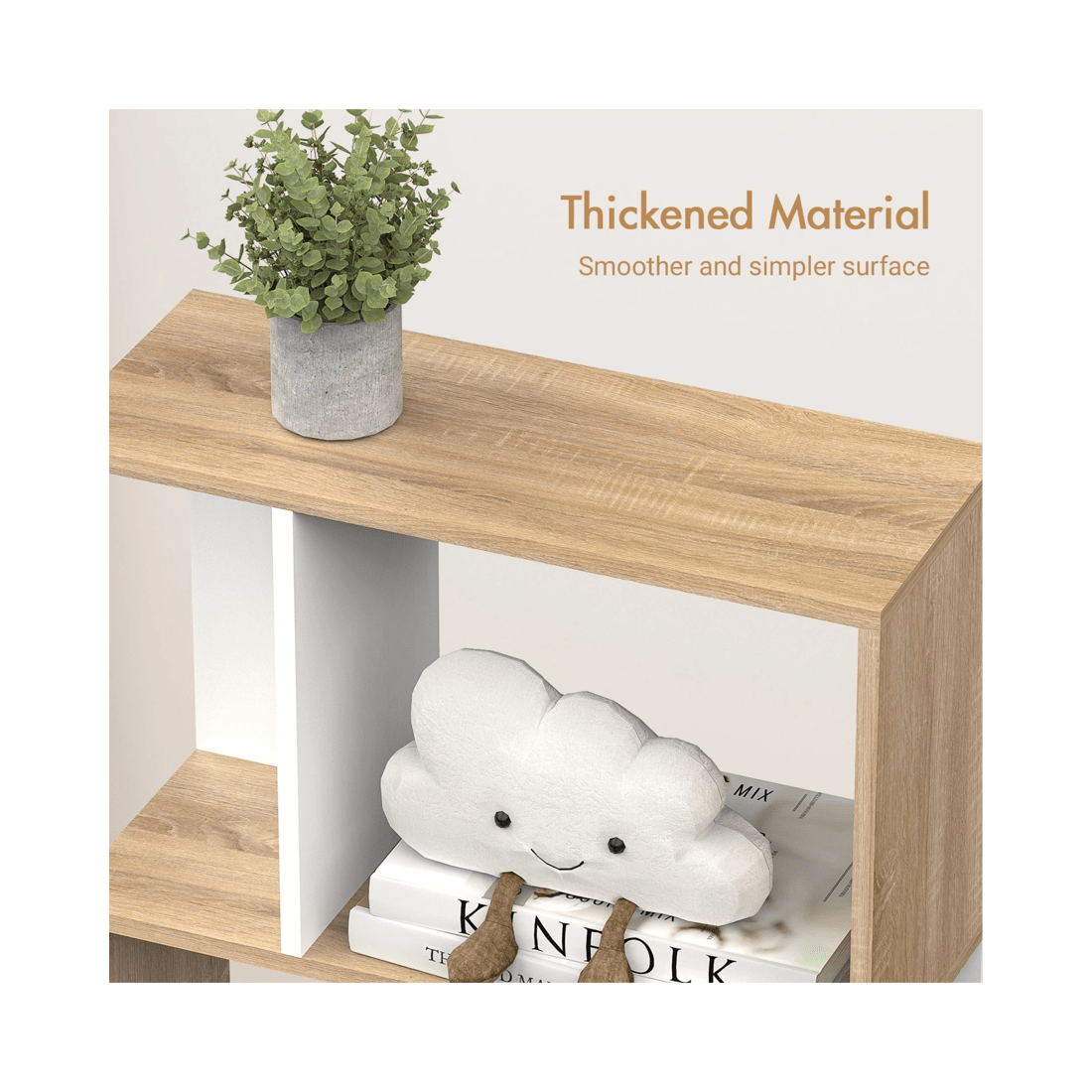 5 Advwin 5-Tier Cube Bookshelf Storage Bookcase Display Shelf, 5 of 9