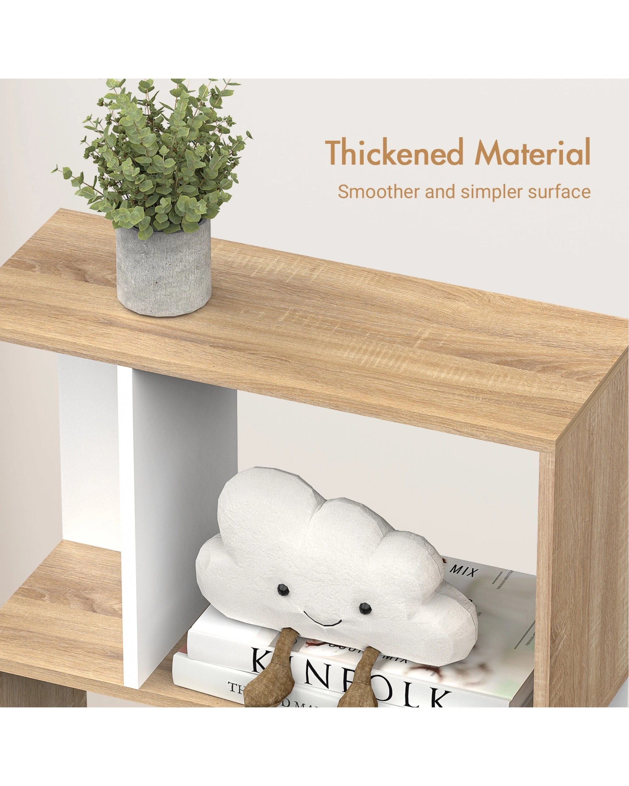 5 Advwin 5-Tier Cube Bookshelf Storage Bookcase Display Shelf, 5 of 9