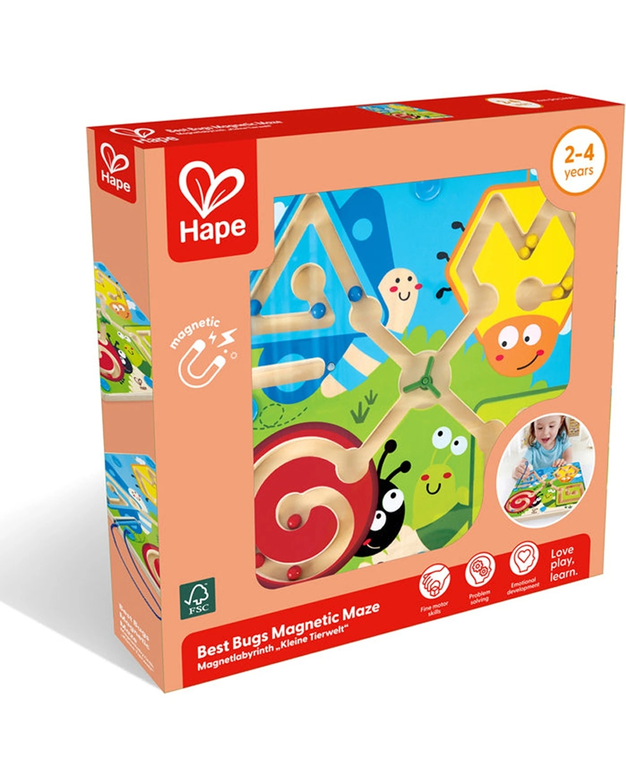 2 Hape Best Bugs Magnetic Maze Toy For Kids And Toddlers - Multi, 2 of 3