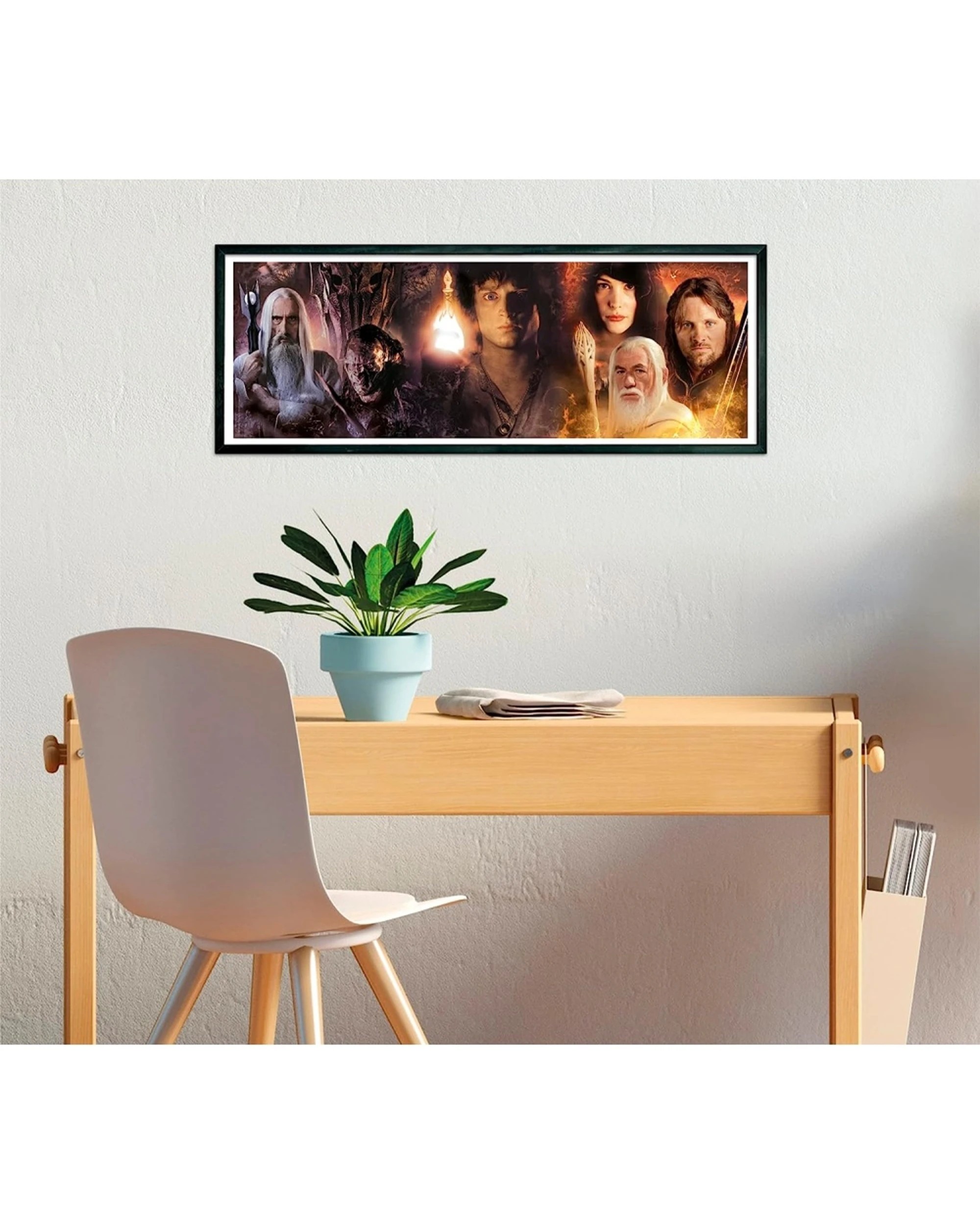 3 Clementoni 1000pc Lord Of The Rings Panorama Jigsaw Puzzle Set 98x30cm - Multi, 3 of 3