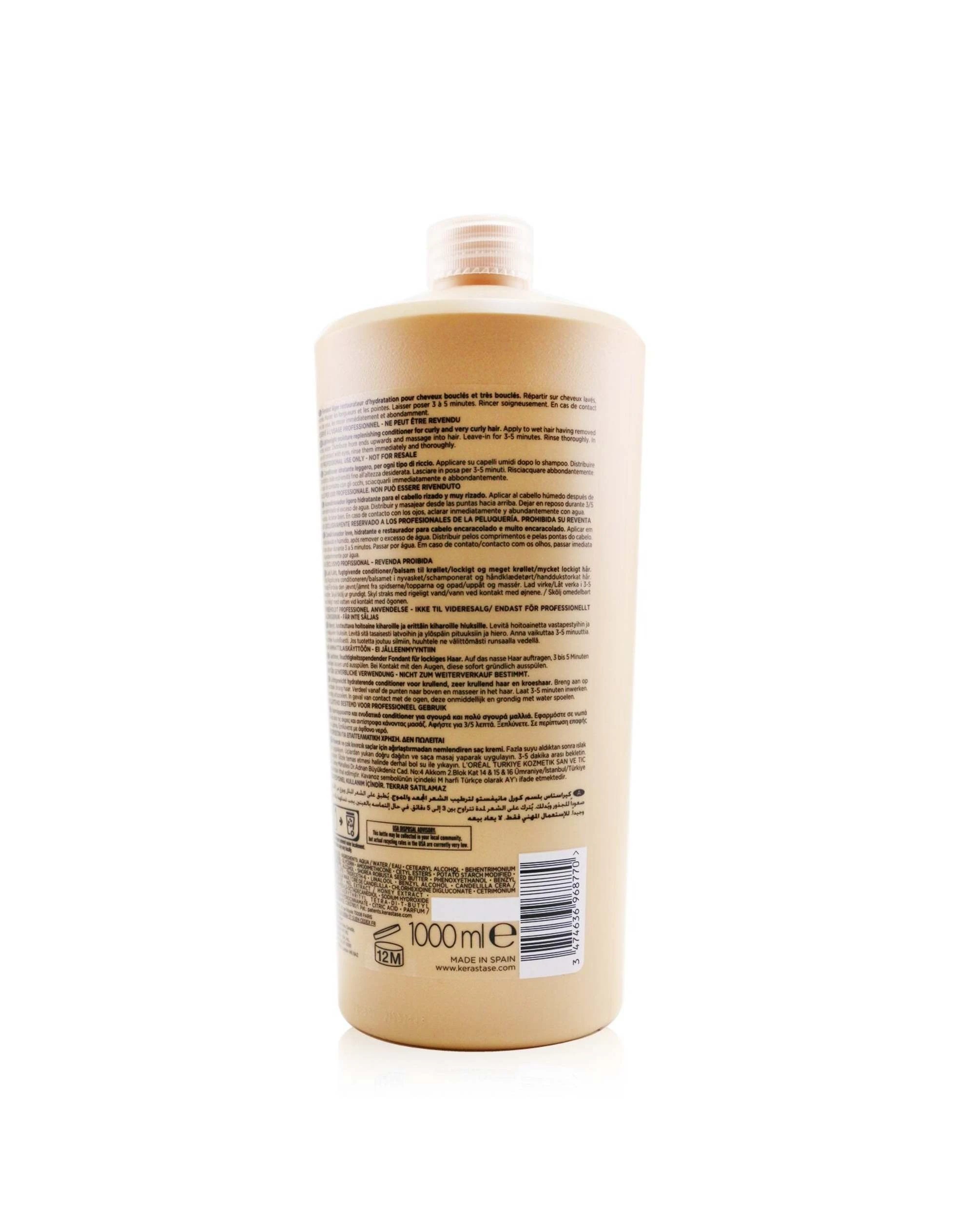 3 Kerastase Curl Manifesto Fondant Conditioner for Curly & Very Curly Hair Salon Size 1000ml/34oz, 3 of 3