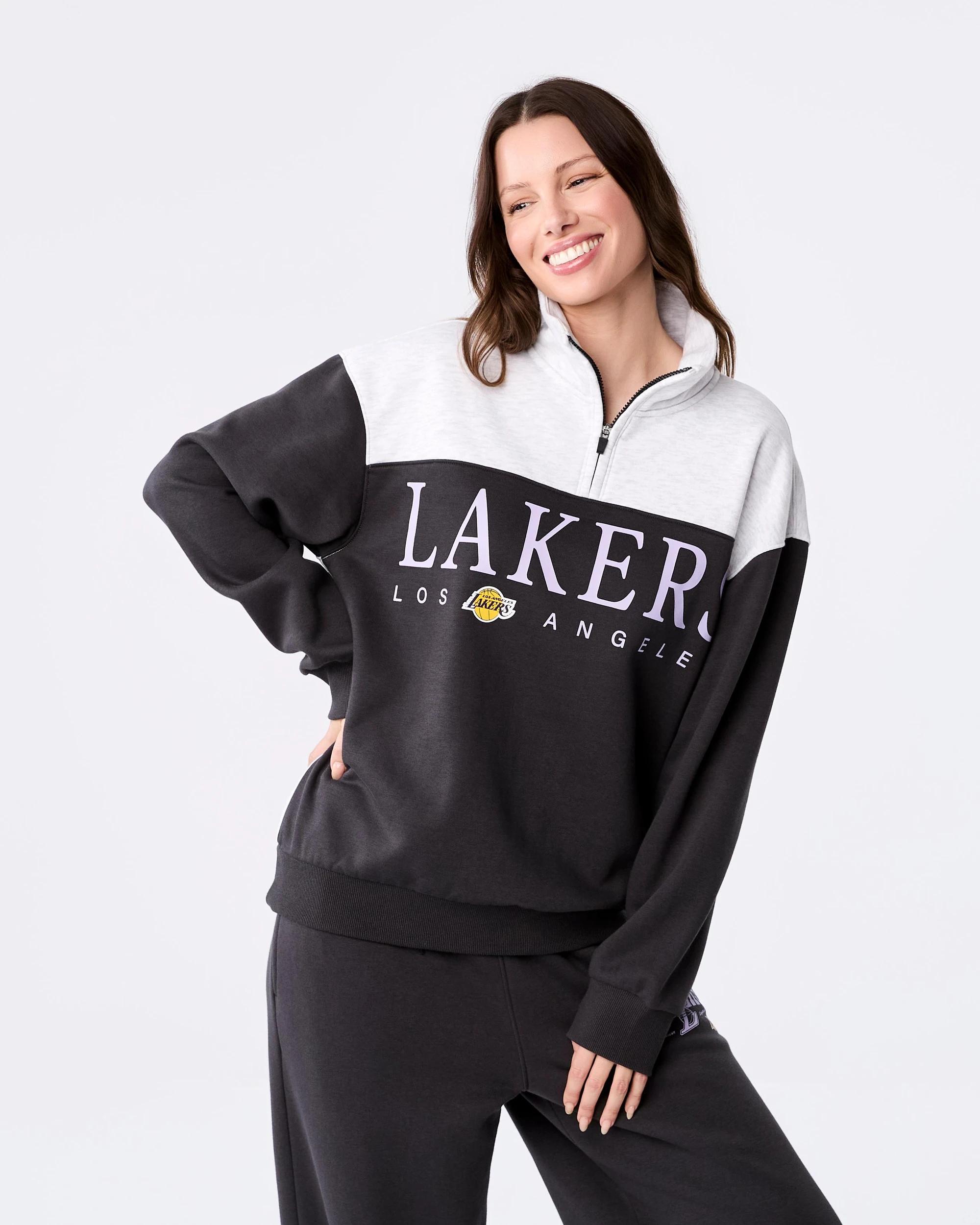 1 Official NBA Adult Lounge Quarter Zip Top Lkrs 7d6u, 1 of 5