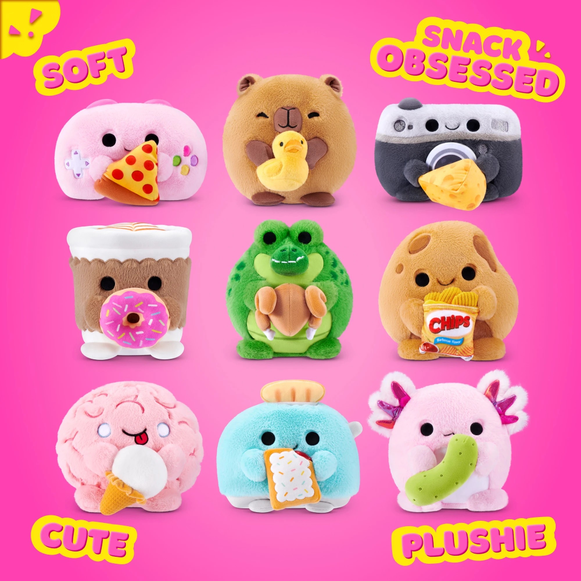 4 20cm Zuru Snackles Core Series 2 Plush Toy - Assorted, 4 of 9