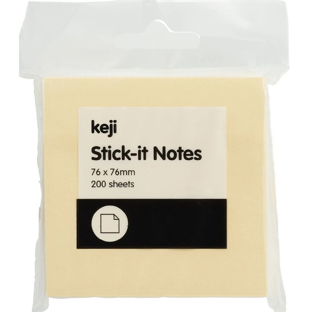 1 Keji Stick-it Notes 76x76mm Yellow, 1 of 3