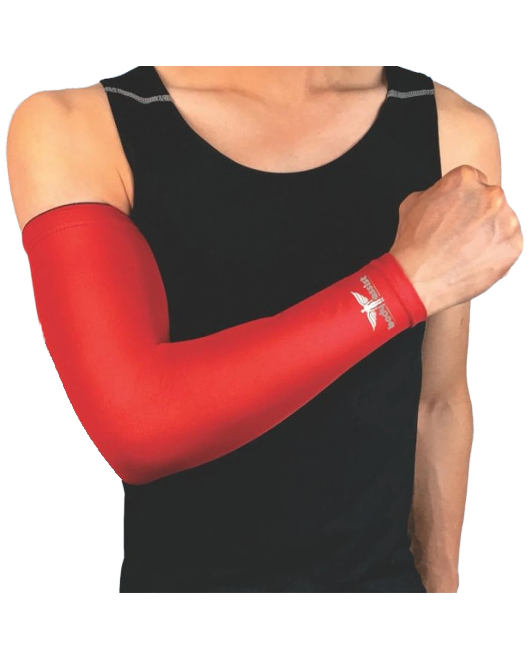 1 Bodyassist Compression Arm Sleeve 2pc Orthopaedic Support XLarge - Red - Red, 1 of 1
