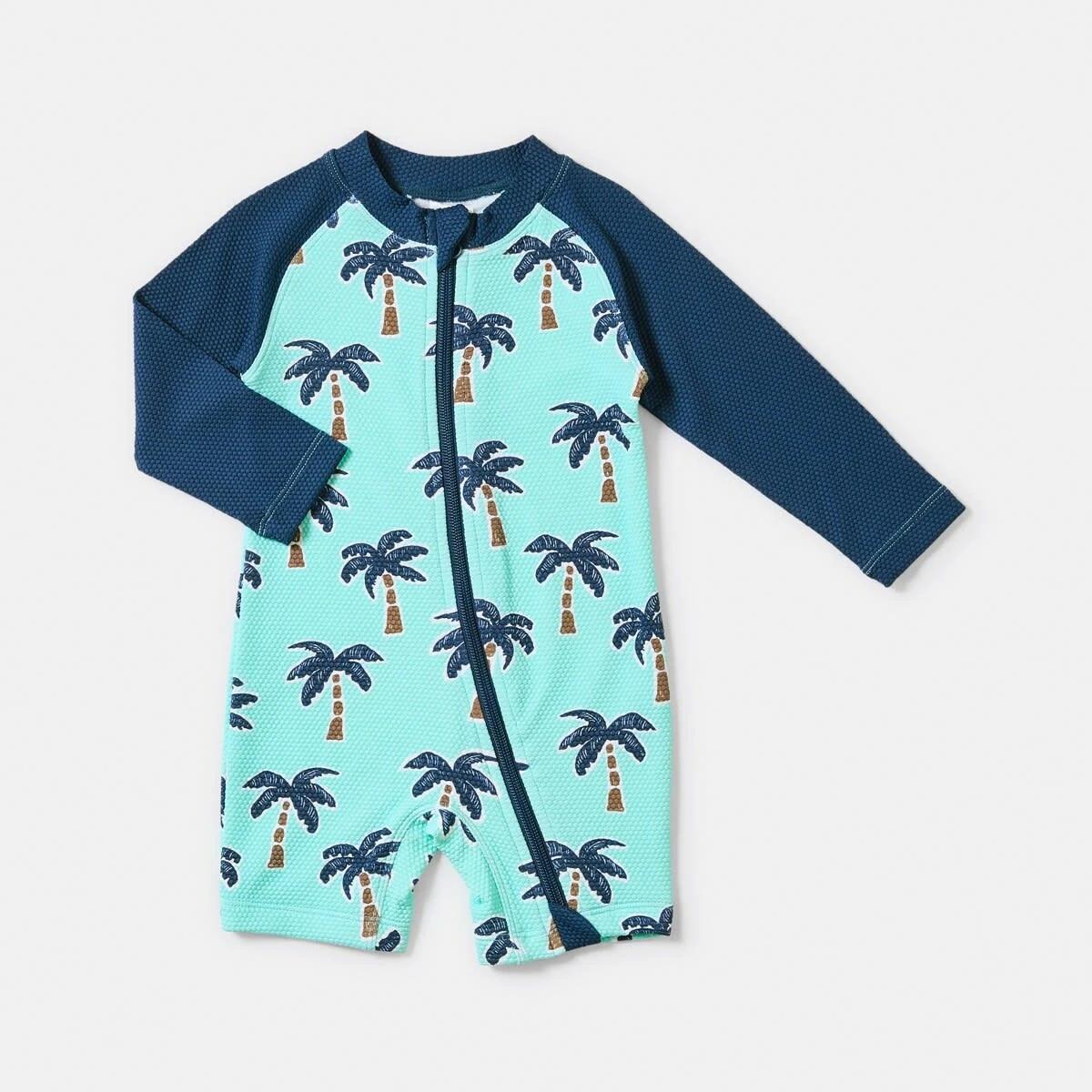 1 Rashie Suit BLUE TINT PALMS, 1 of 4