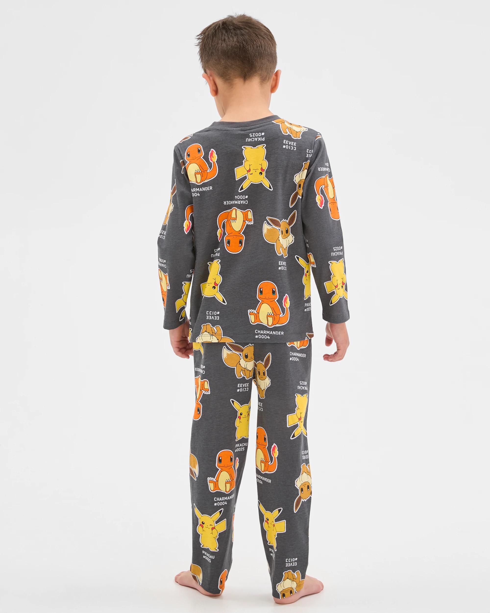 4 Pokemon Younger Boys Top & Pants Knit Pyjama Set POKEMON, 4 of 7