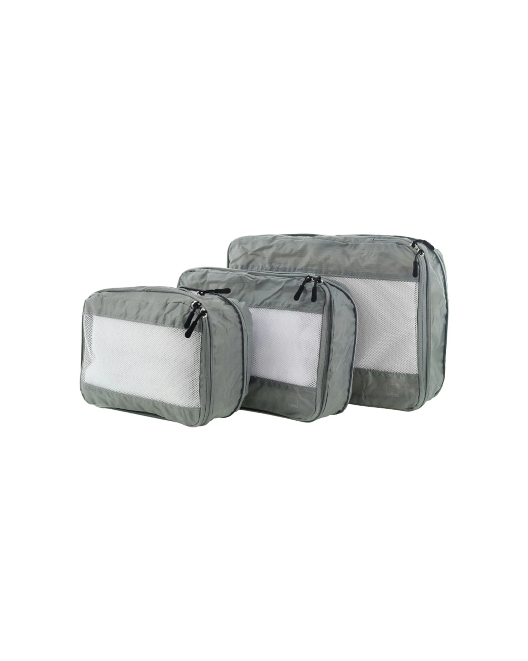 2 Milleni Travel 3pc Compact Water Resistant Organizer/Cube - Grey, 2 of 3