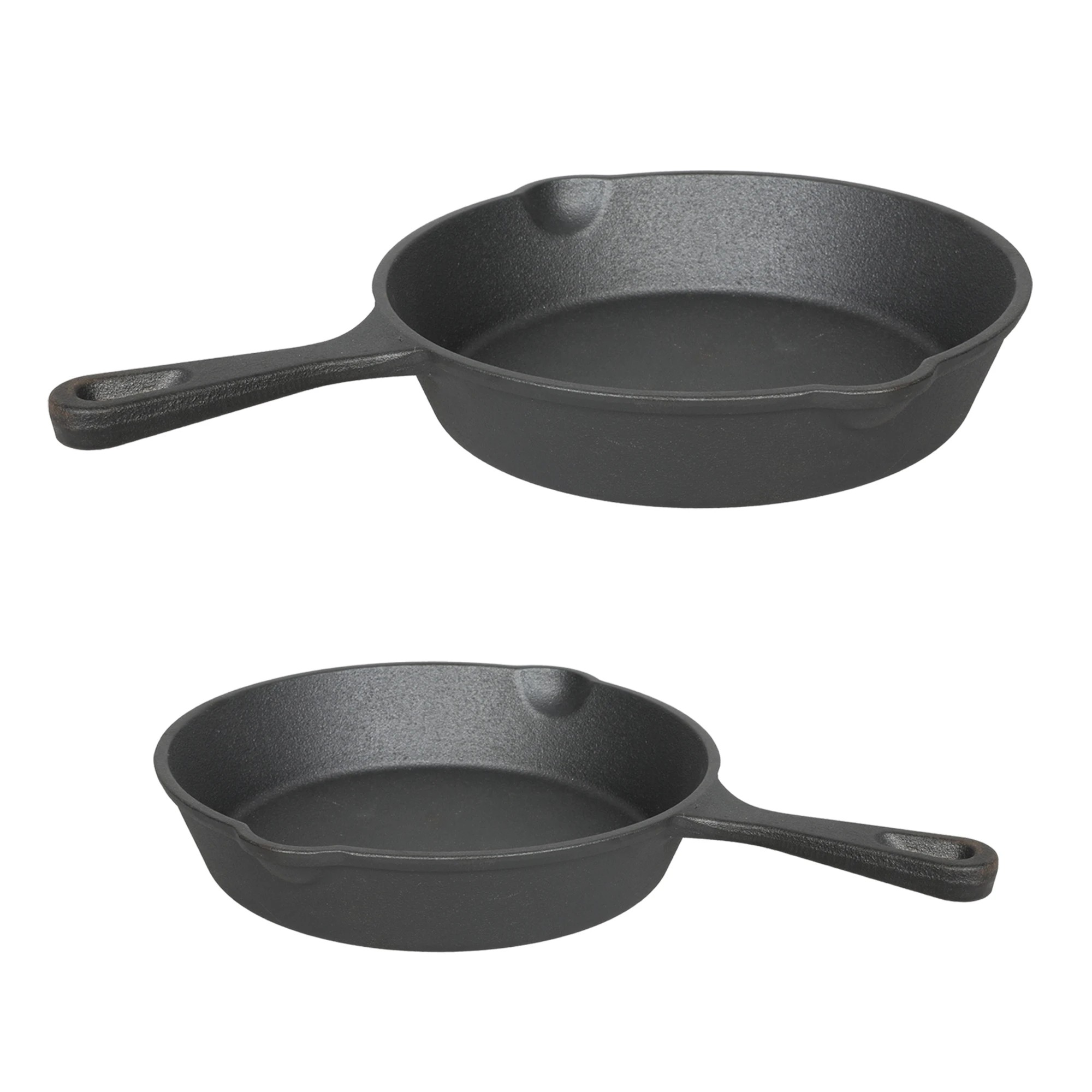 1 Toque 21Cm And 27Cm Cast Iron Frying Pan Set, 1 of 9