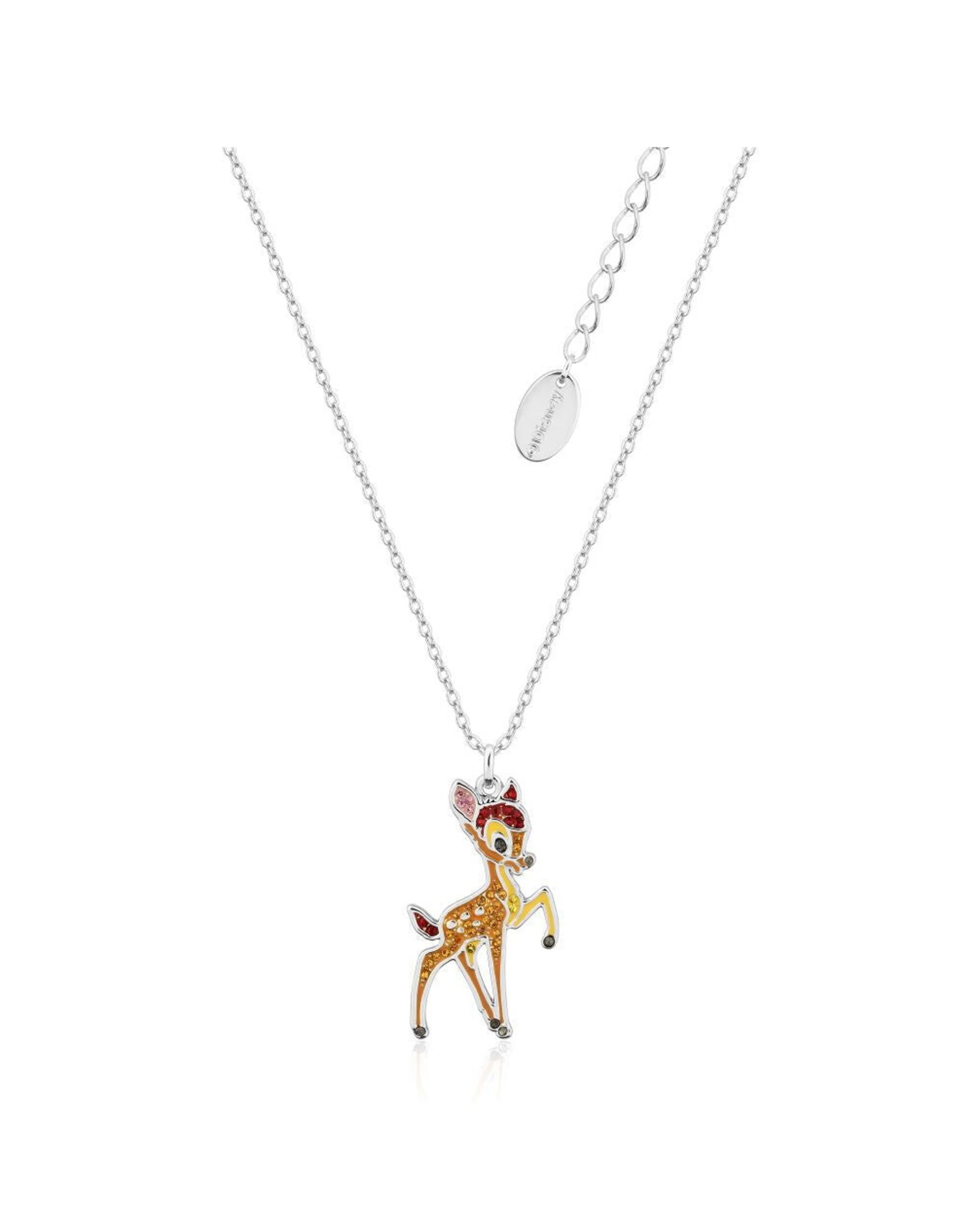 1 Couture Kingdom Disney Bambi Crystal Necklace 52cm - Silver, 1 of 2