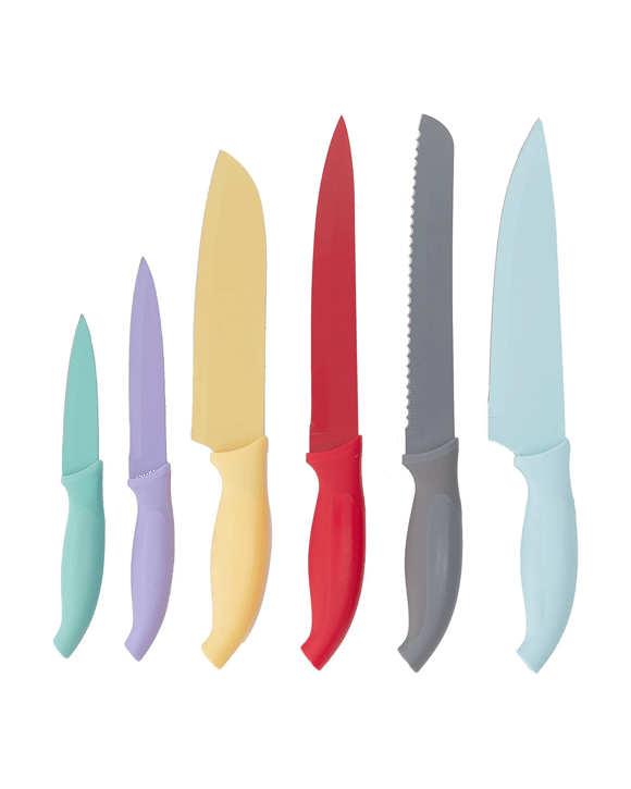 Set of 6 Knives with Blade Covers
