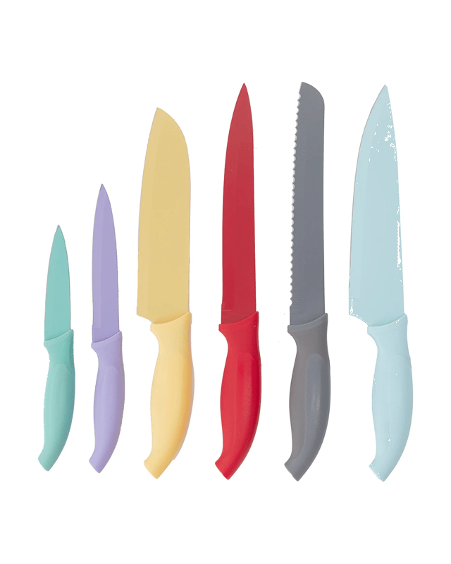 Set of 6 Knives with Blade Co