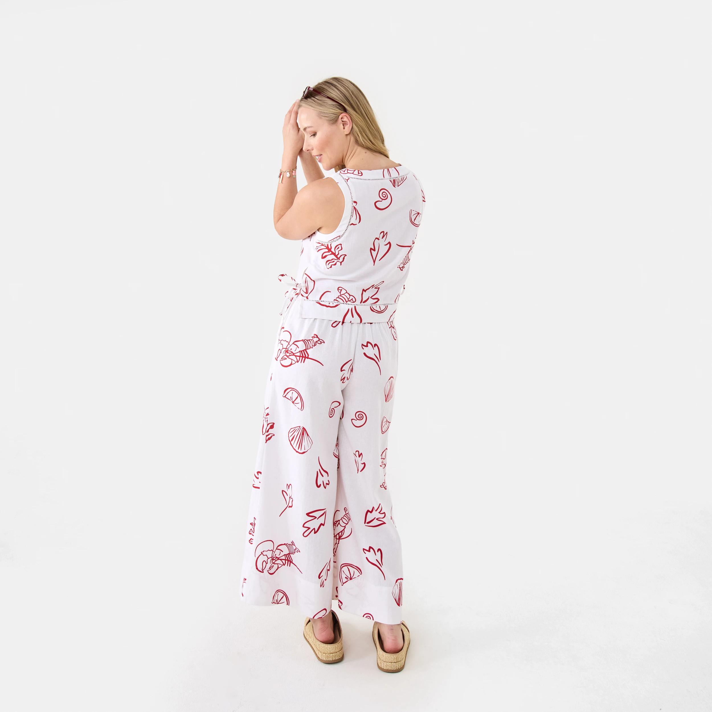 4 Sleeveless Side Tie Detail Top Red Vacay, 4 of 10