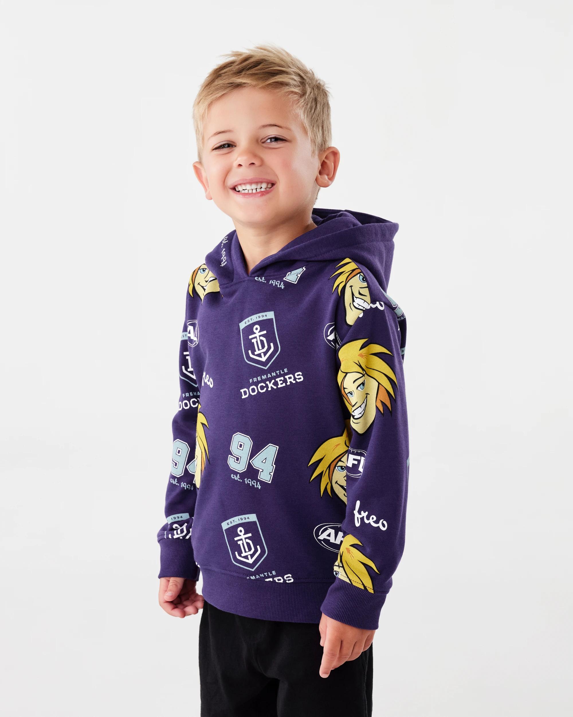 2 Official AFL Kids Hoodie Fremantle, 2 of 8