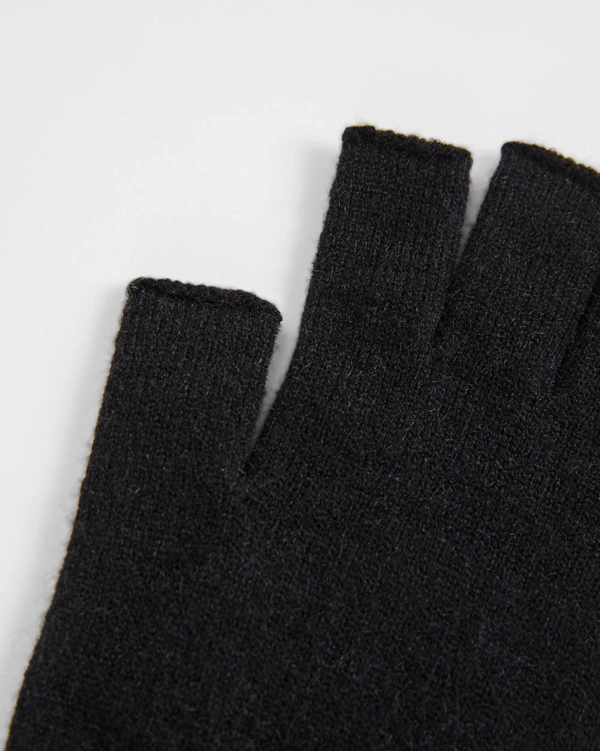 2 Target Man Essential Fingerless Gloves BLACK, 2 of 2
