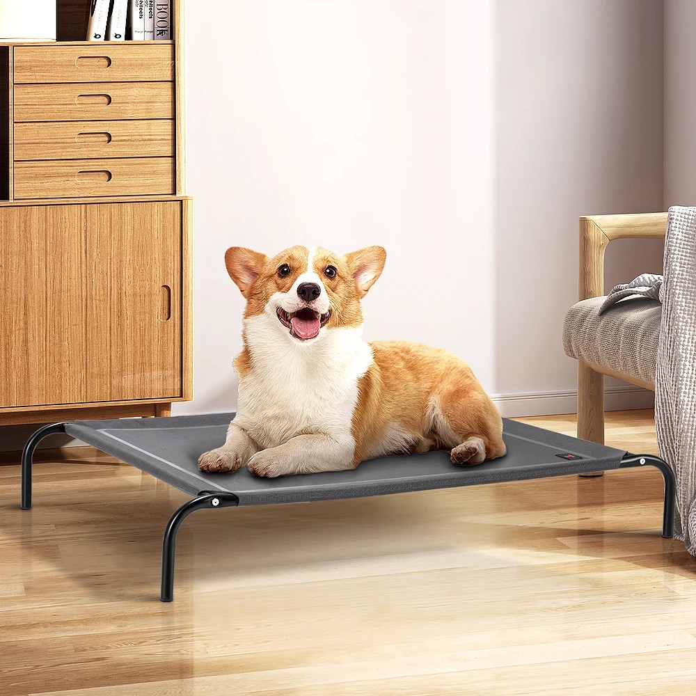 3 Petzly Cooling Elevated Pet Dog Bed Washable Breathable Mesh Heavy Duty XXL - Grey, 3 of 3