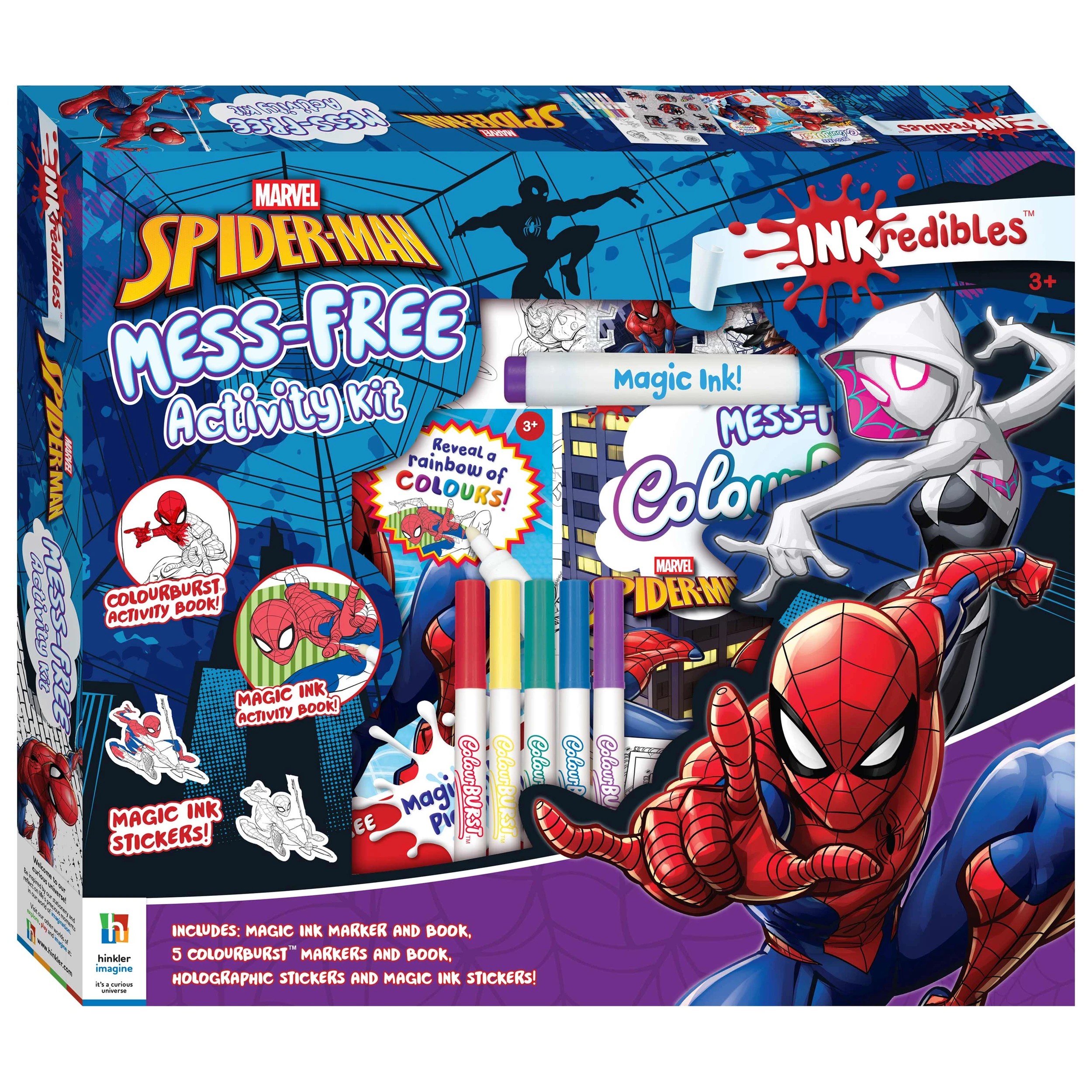1 INKredibles Marvel Spider-Man Mess-Free ColourBurst Activity Kit - Book, 1 of 8