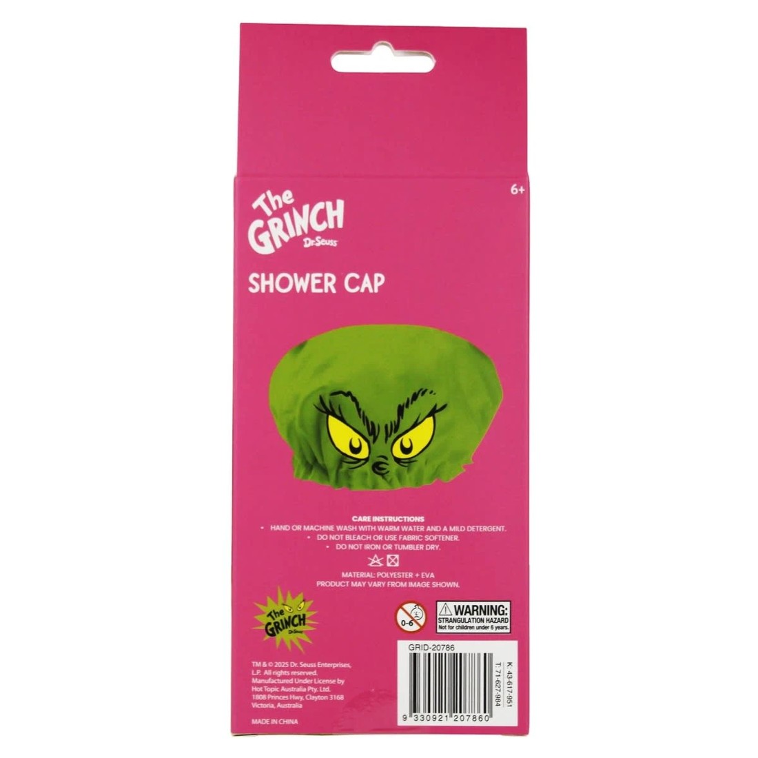 2 Dr. Seuss The Grinch Shower Cap - Green, 2 of 2