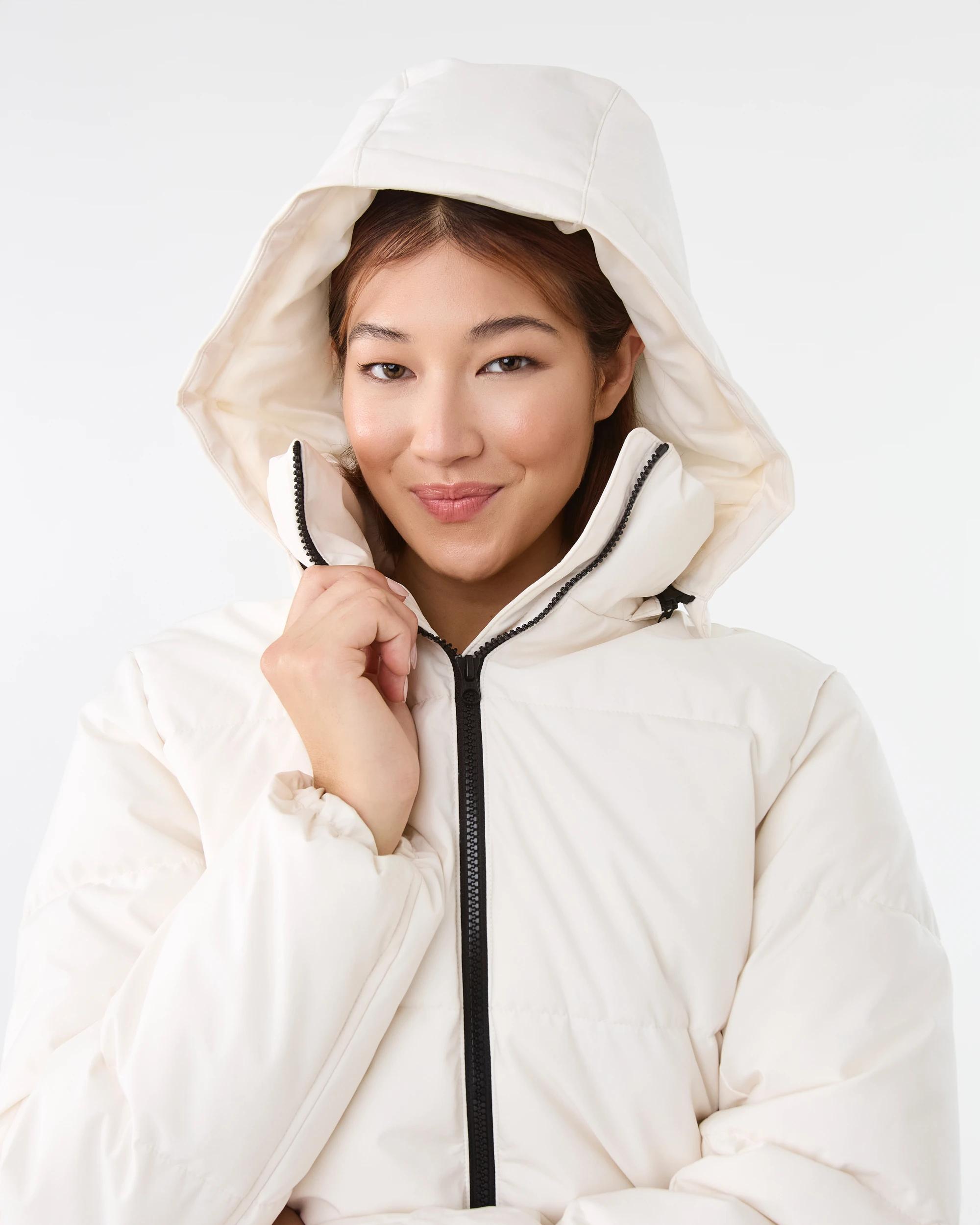 8 Active Womens Core Puffer Jacket Wht Egret, 8 of 8