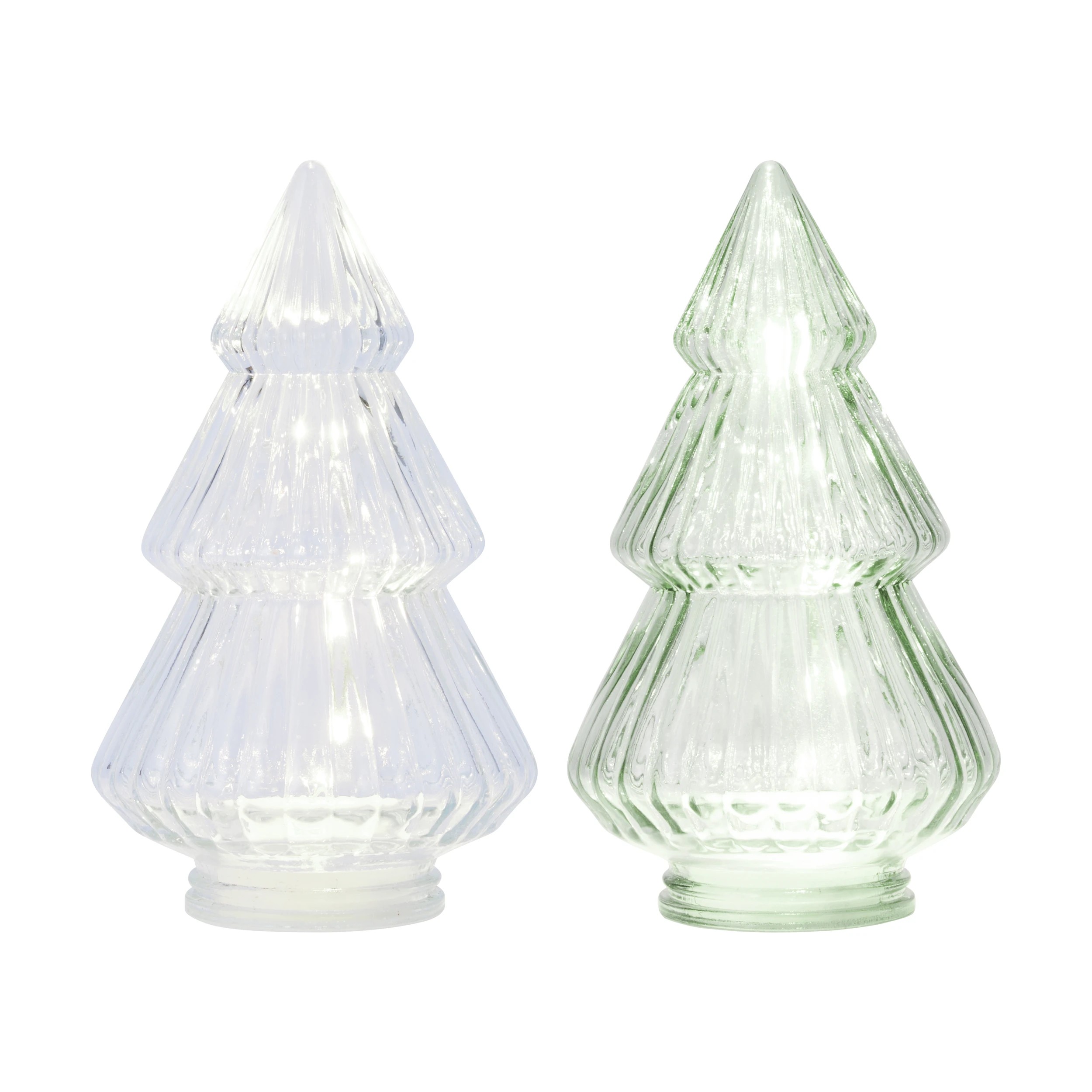 2 Light Up Glass Tree - Assorted, 2 of 6