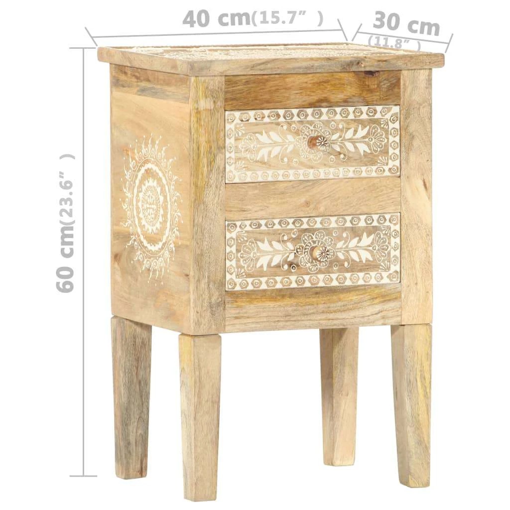 7 Vidaxl Bedside Cabinet Bedside Cabinet, Bedside Cabinets - Brown, 7 of 9
