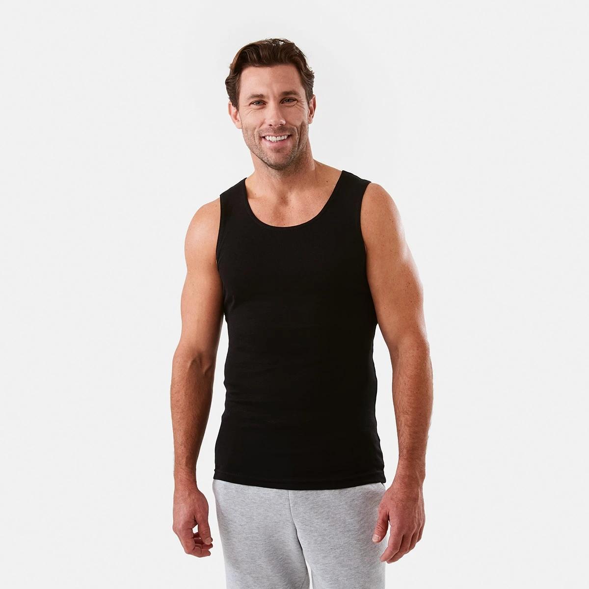 1 3 Pack Singlets BLACK, 1 of 7