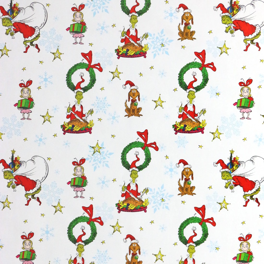 2 Hallmark Dr Seuss Christmas Wrapping Paper Roll - The Grinch, 2 of 3