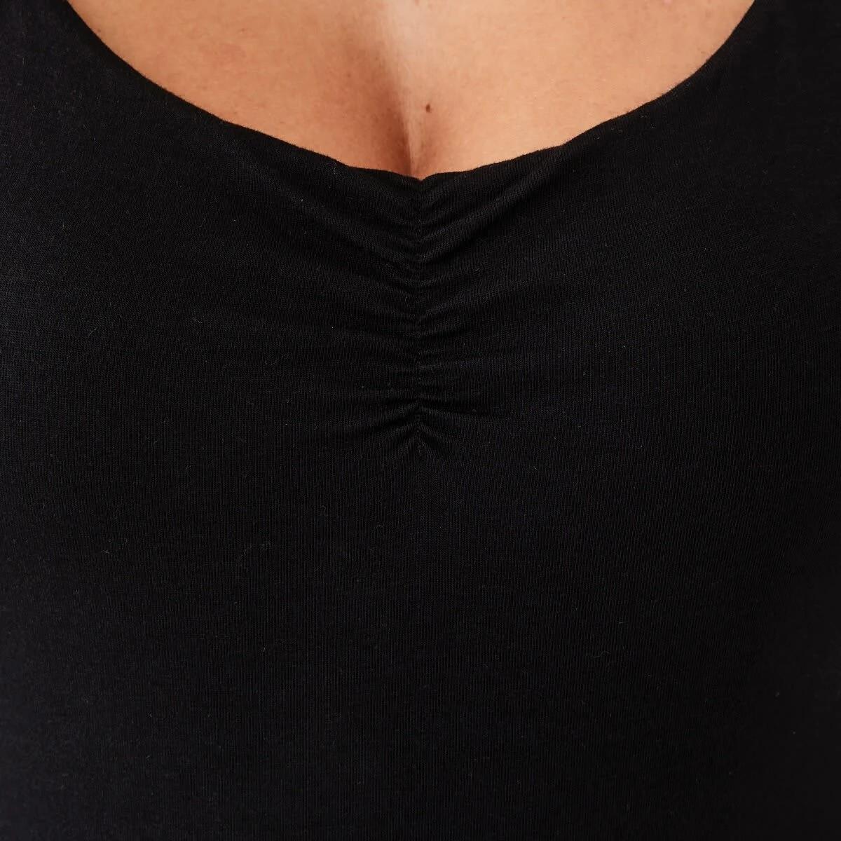 6 Cap Sleeve Bodysuit Black, 6 of 6