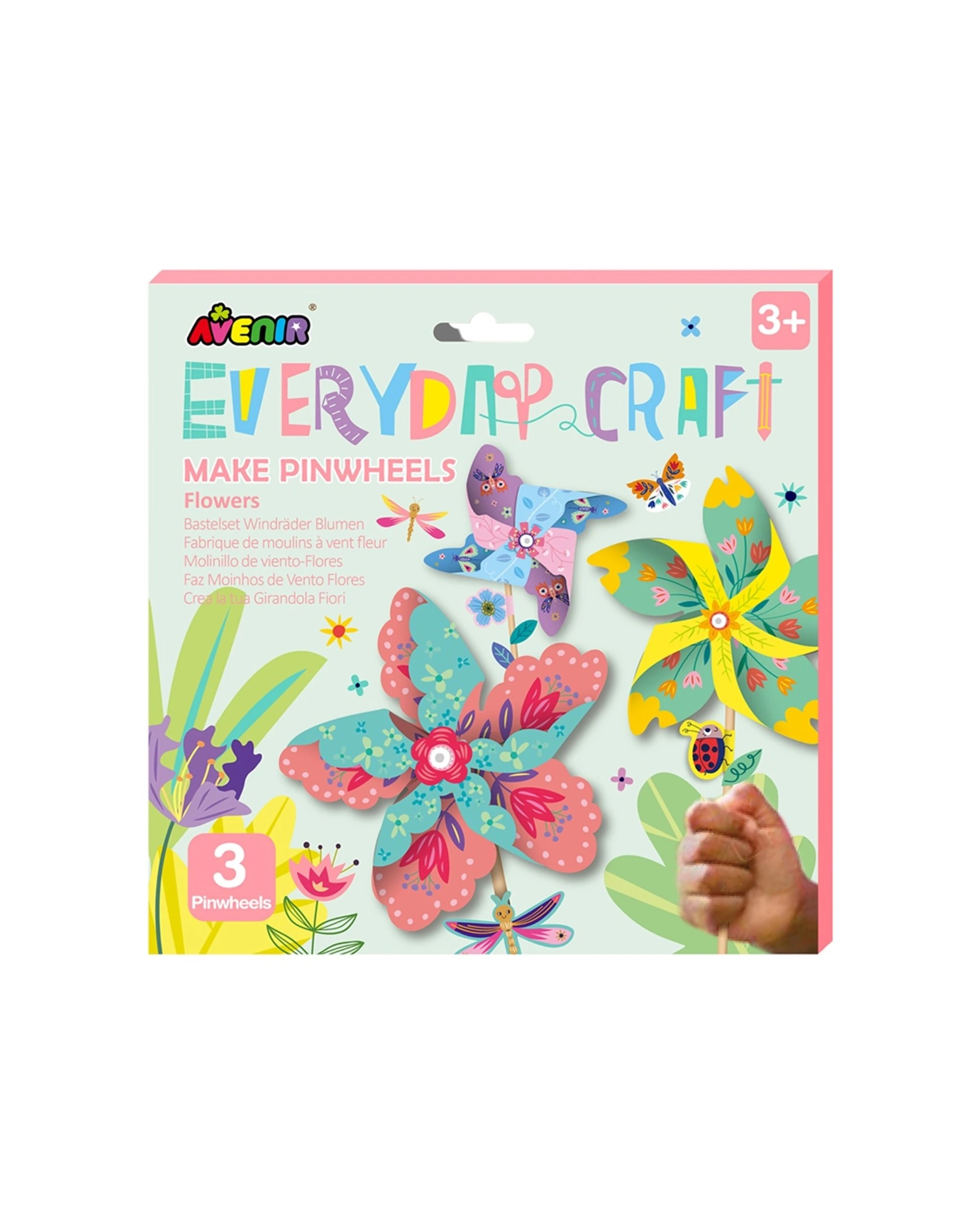 1 Avenir Everyday Craft Make Pinwheels Flowers DIY Kit Kids - Multi, 1 of 2