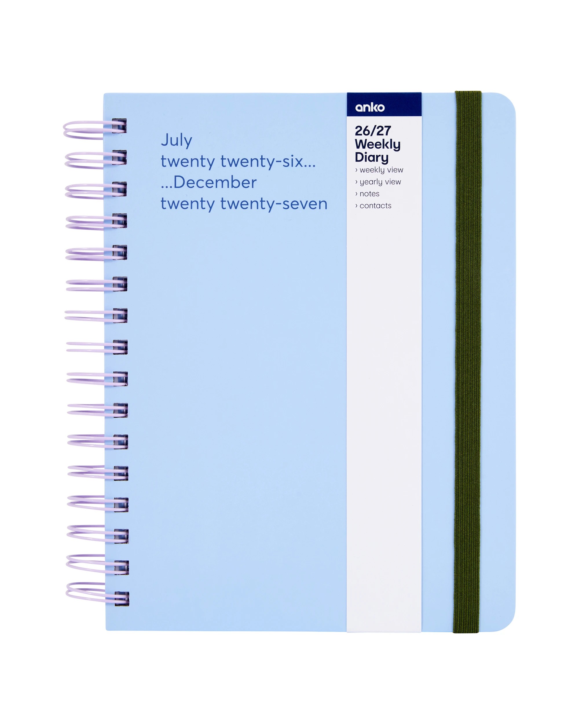 7 26/27 Weekly Diary - Blue, 7 of 8