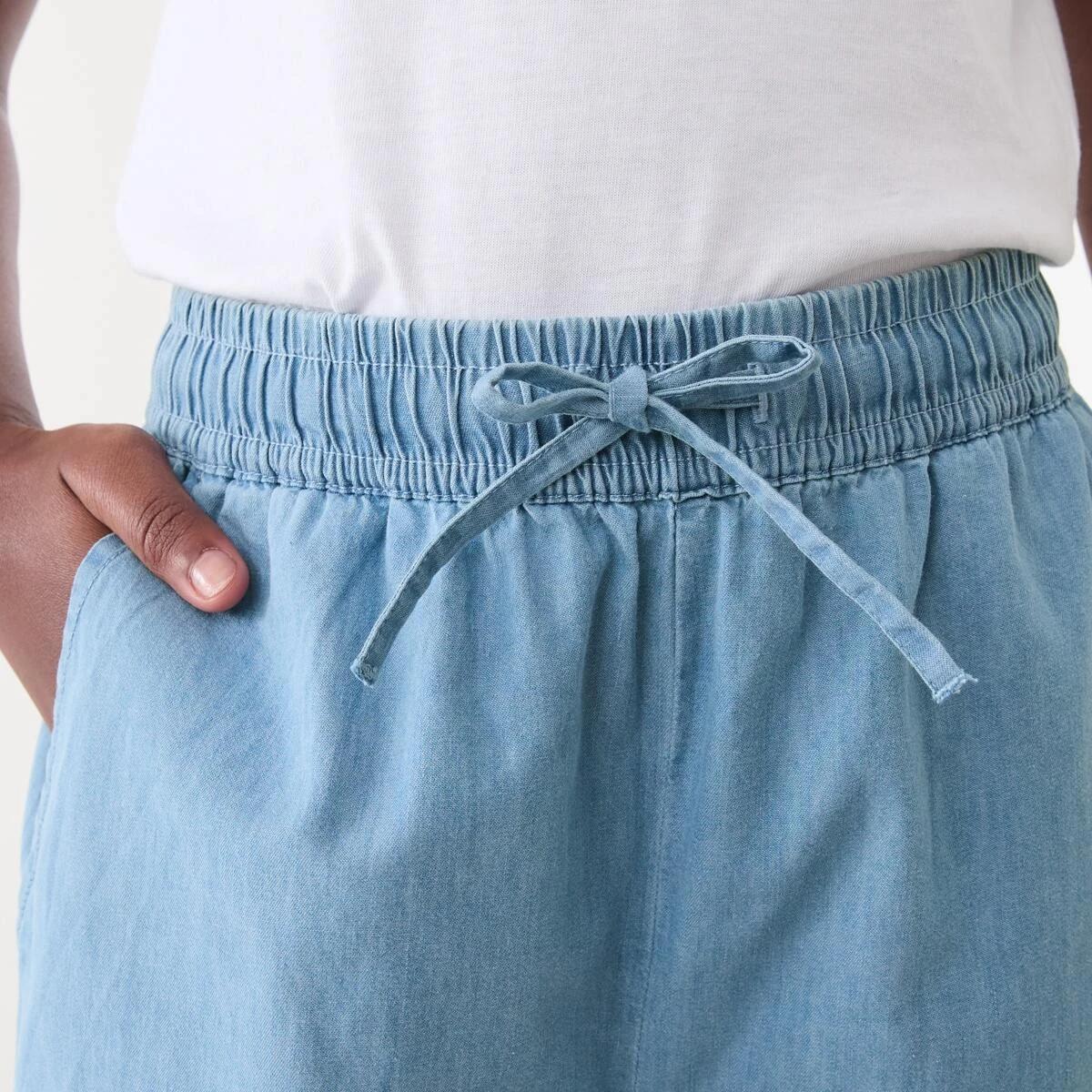 3 Chambray Wide Leg Pants CHAMBRAY, 3 of 5