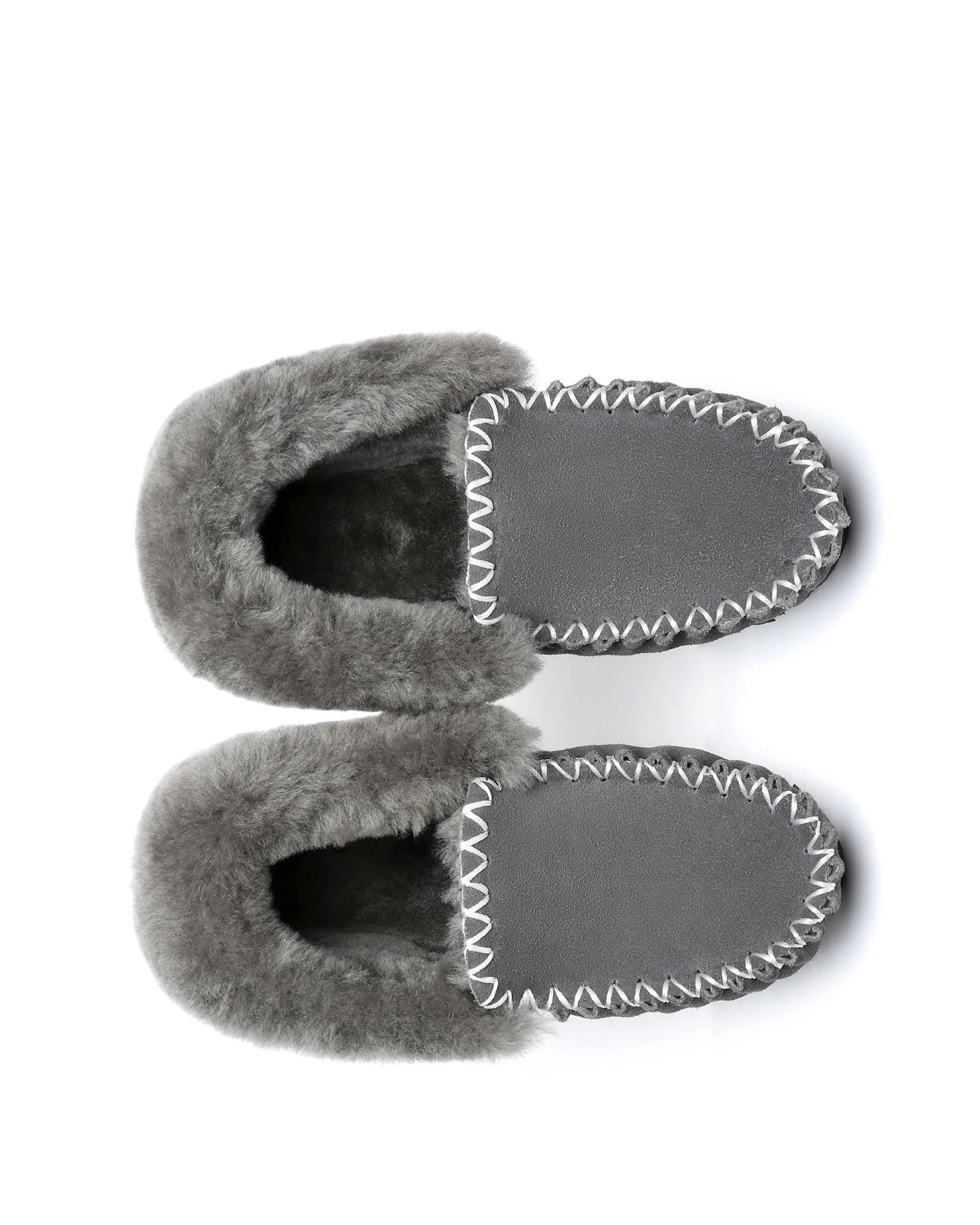 5 Everau Unisex PoPo Moccasins GREY, 5 of 5
