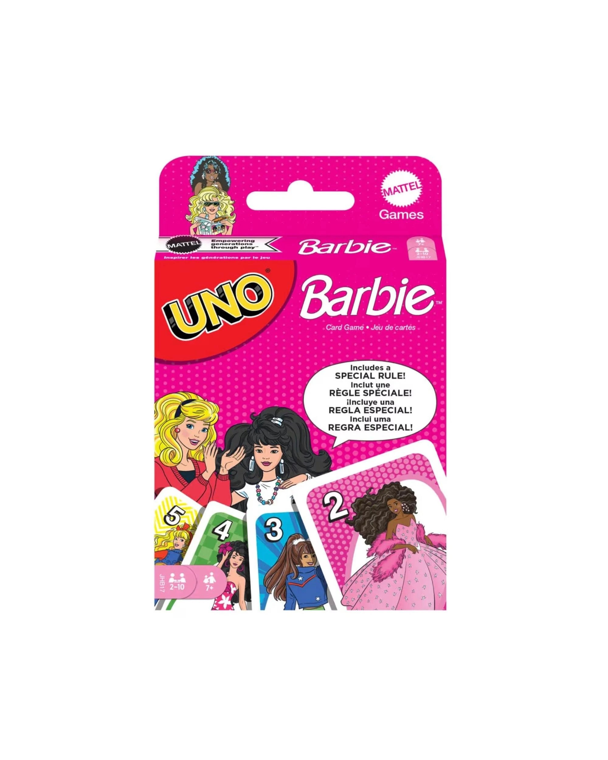1 UNO Barbie Card Game, 1 of 7