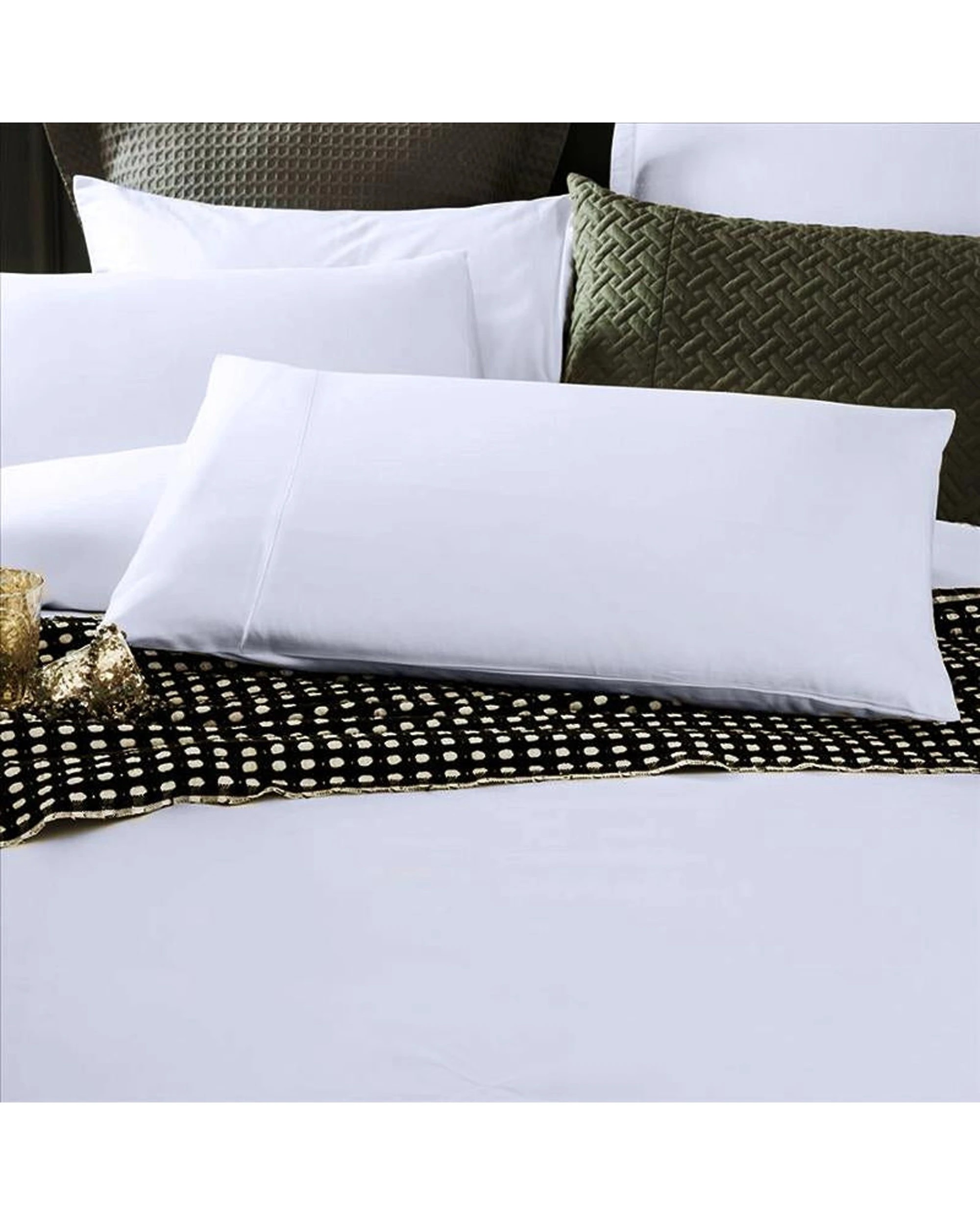 3 Cotton More Bamboo Cotton 650TC Sateen Doona Quilt Cover Set King - White, 3 of 4