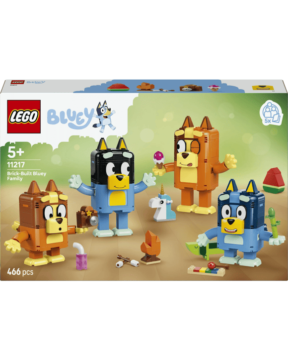 LEGO Bluey Brick-Built Bluey Family 11217