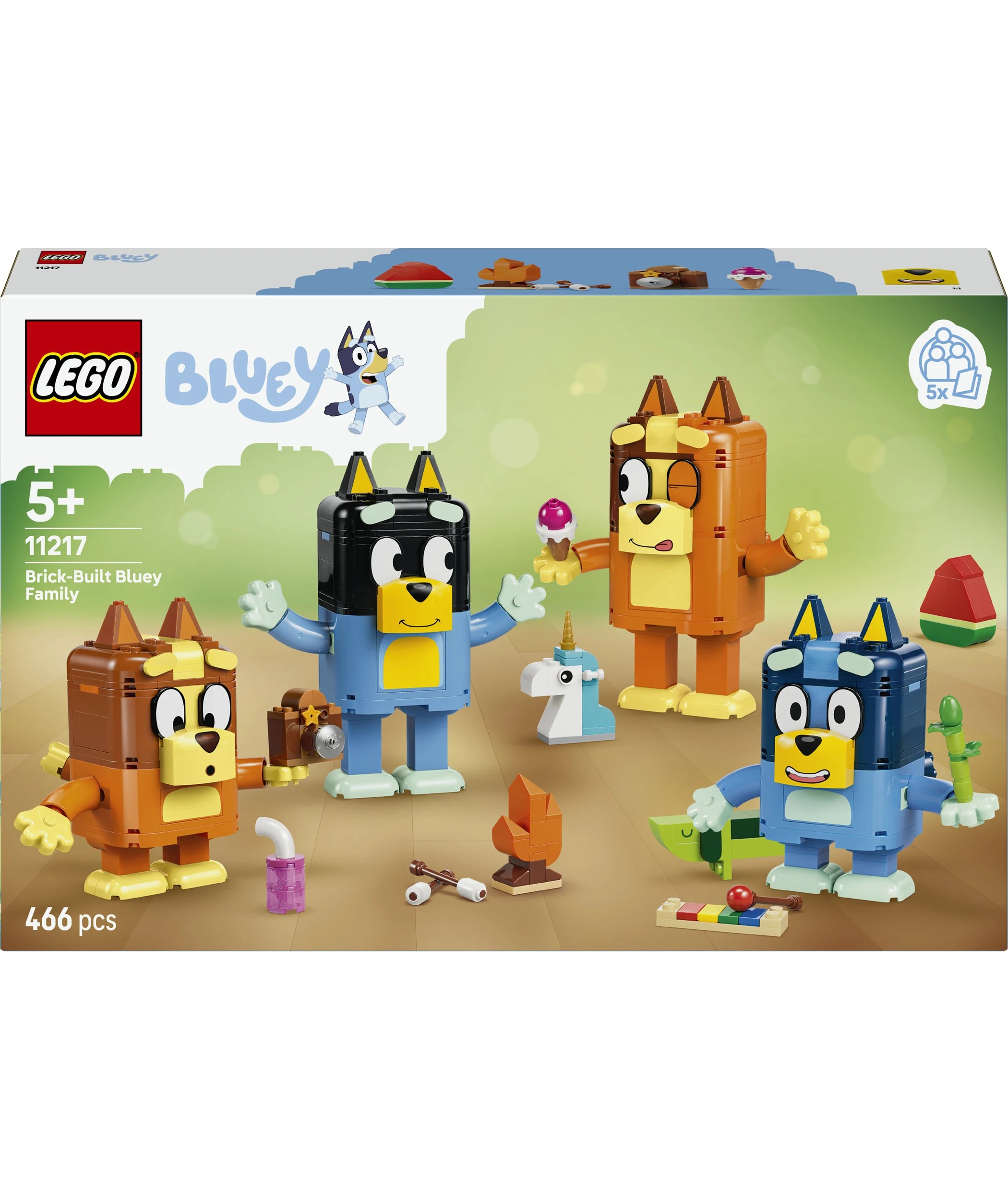 1 LEGO Bluey Brick-Built Bluey Family 11217, 1 of 10