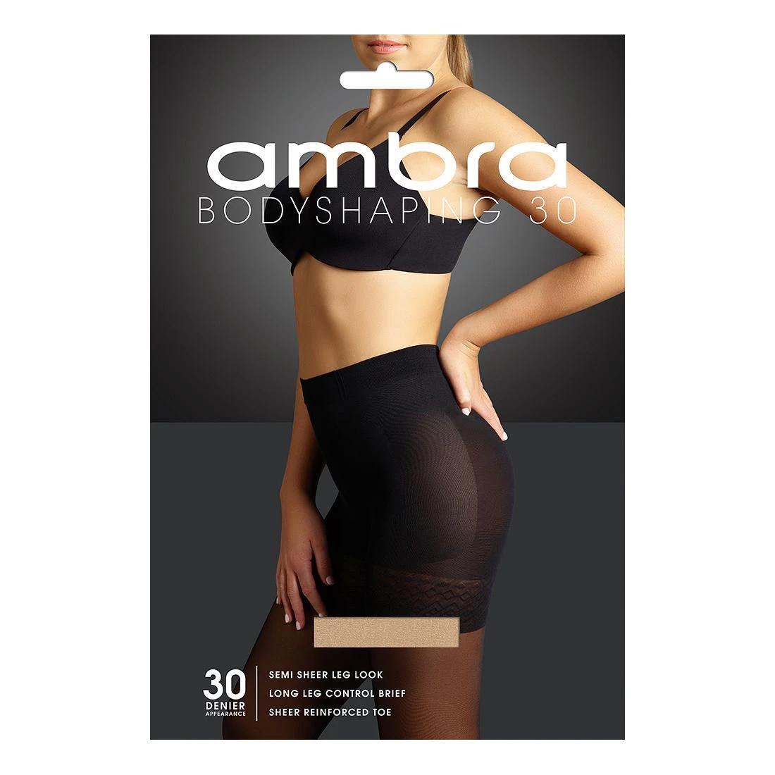 1 Ambra 1 Pack 30 Denier Bodyshaping Pantyhose NATURAL