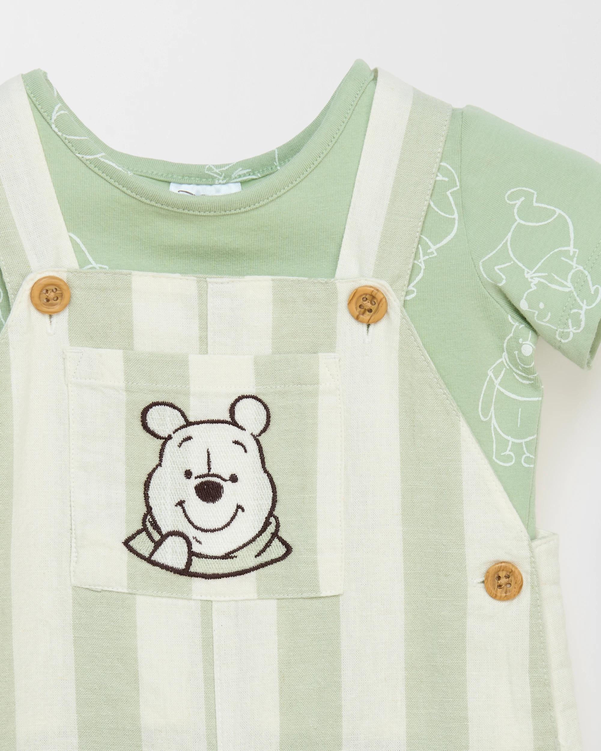 2 Disney Winnie The Pooh Baby Shortall Set WINNIE THE POOH, 2 of 2