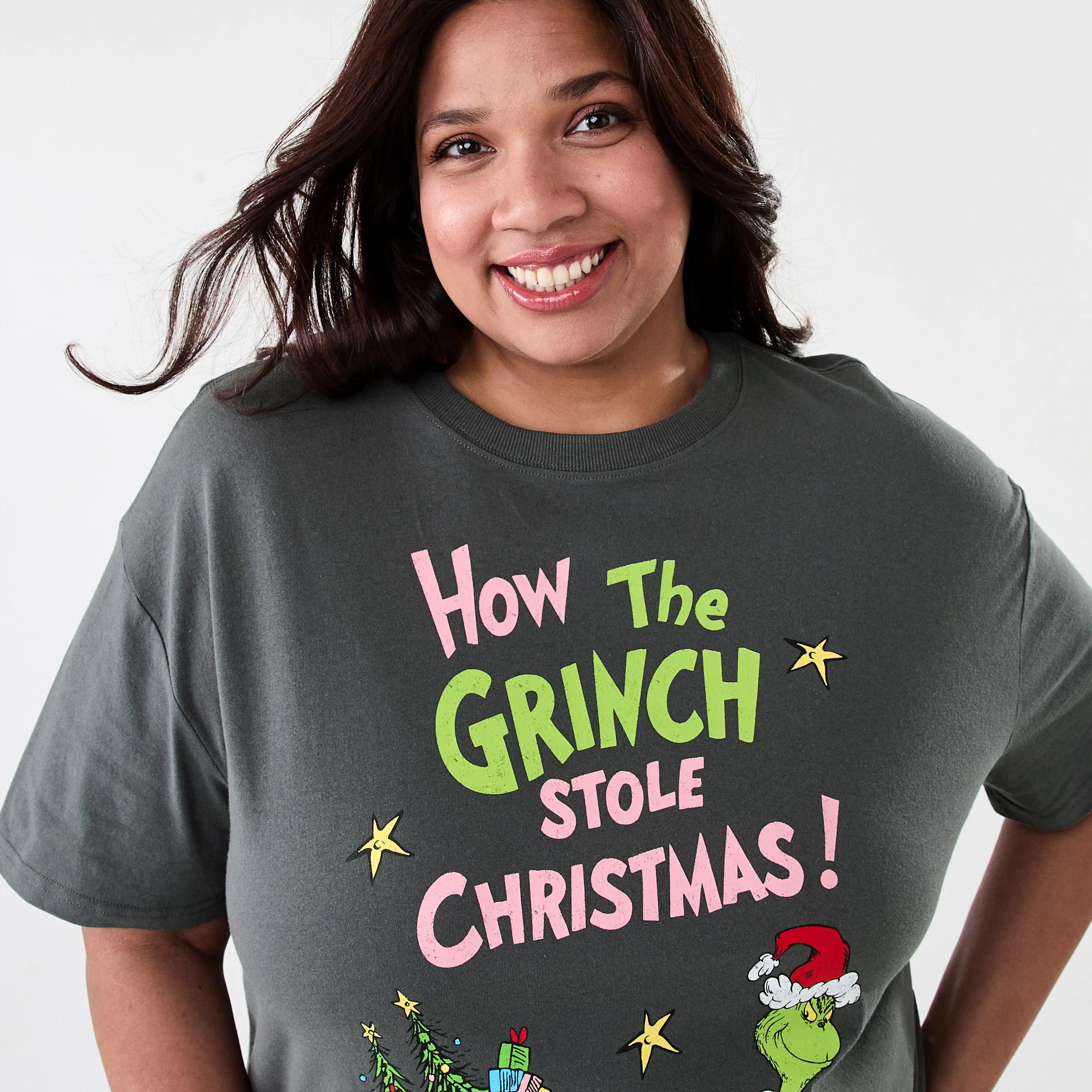 4 Curve The Grinch License Christmas Short Sleeve T-shirt GRINCH, 4 of 5