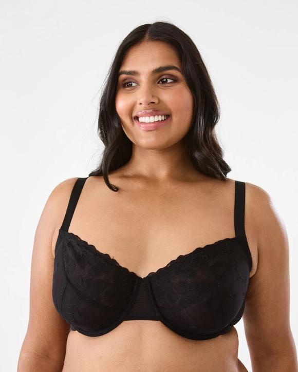 Full Figure Soft Cup Mesh Underwire Bra