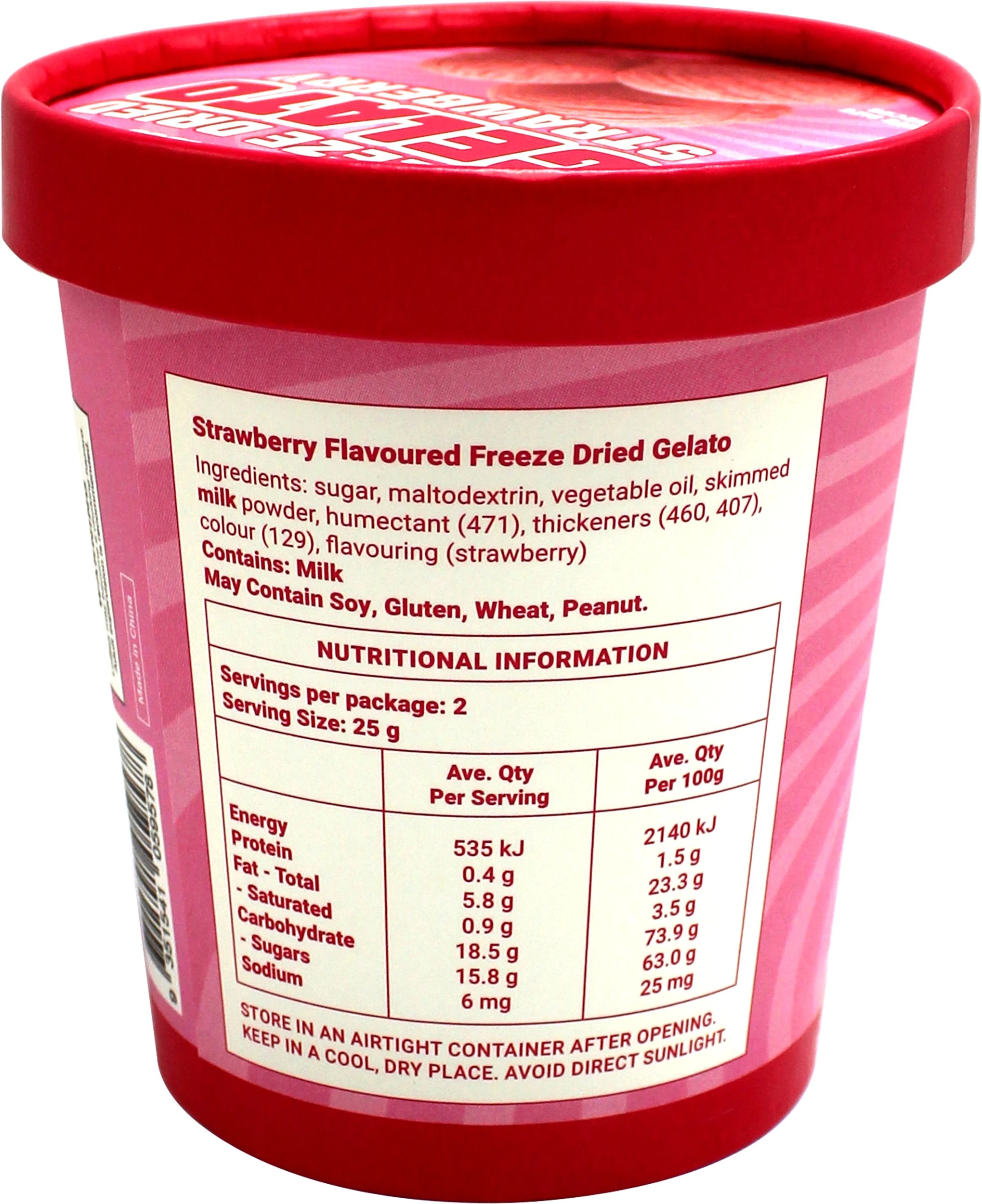 2 Sweet Vibes Freeze Dried Gelato 50g - Strawberry, 2 of 3