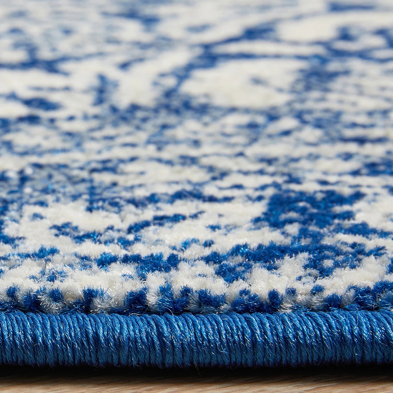 7 Common Ground Rugs Phantom 358 200x200cm - Medium Round Power Loomed Pet Friendly Rug - Blue, 7 of 9