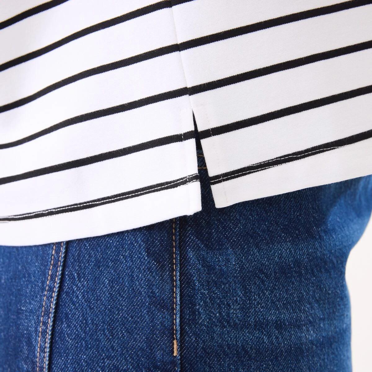 7 Long Sleeve Drop Shoulder T-shirt Snow Strp, 7 of 7