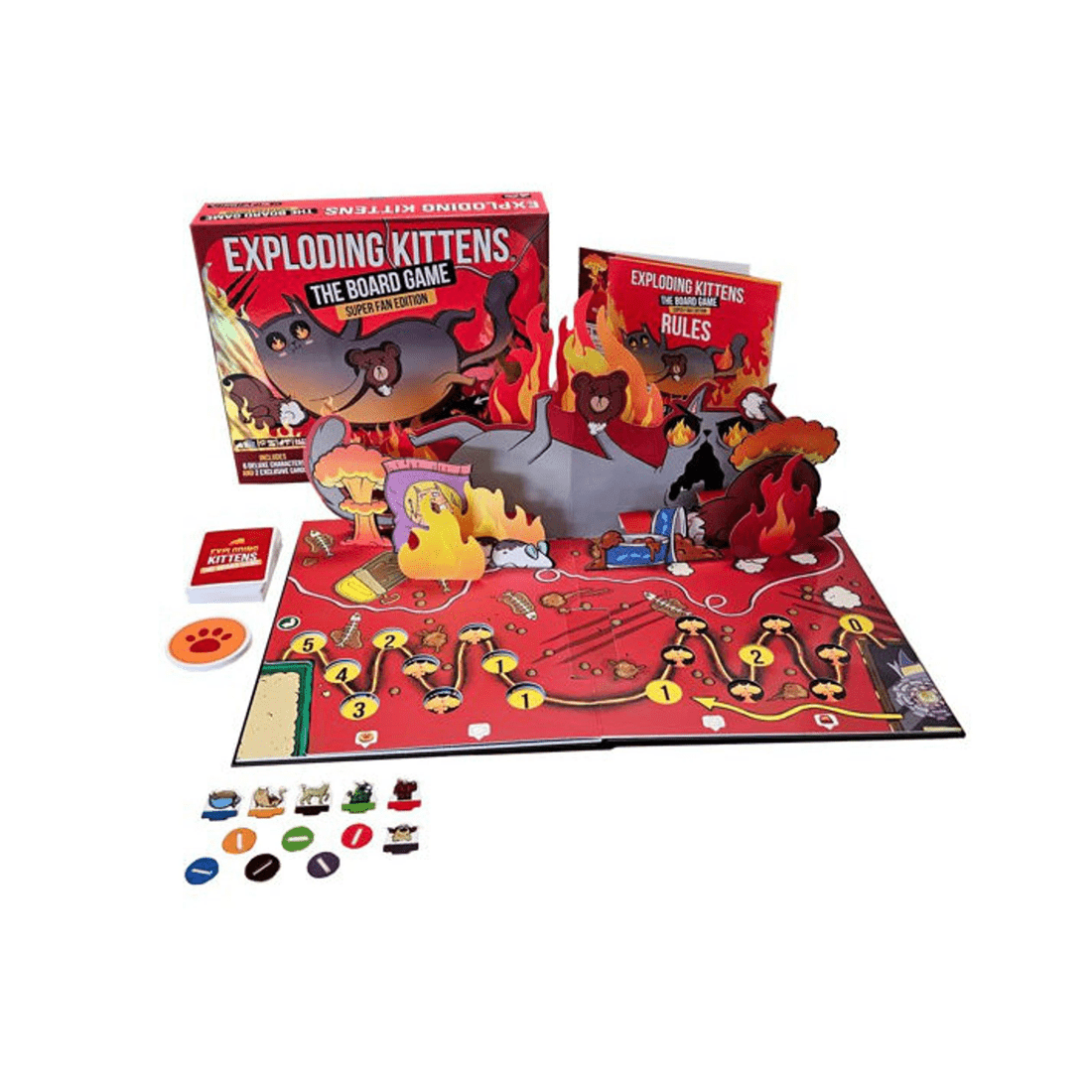 2 Exploding Kittens LLC Exploding Kittens The Board Game Super Fan Edition, 2 of 3