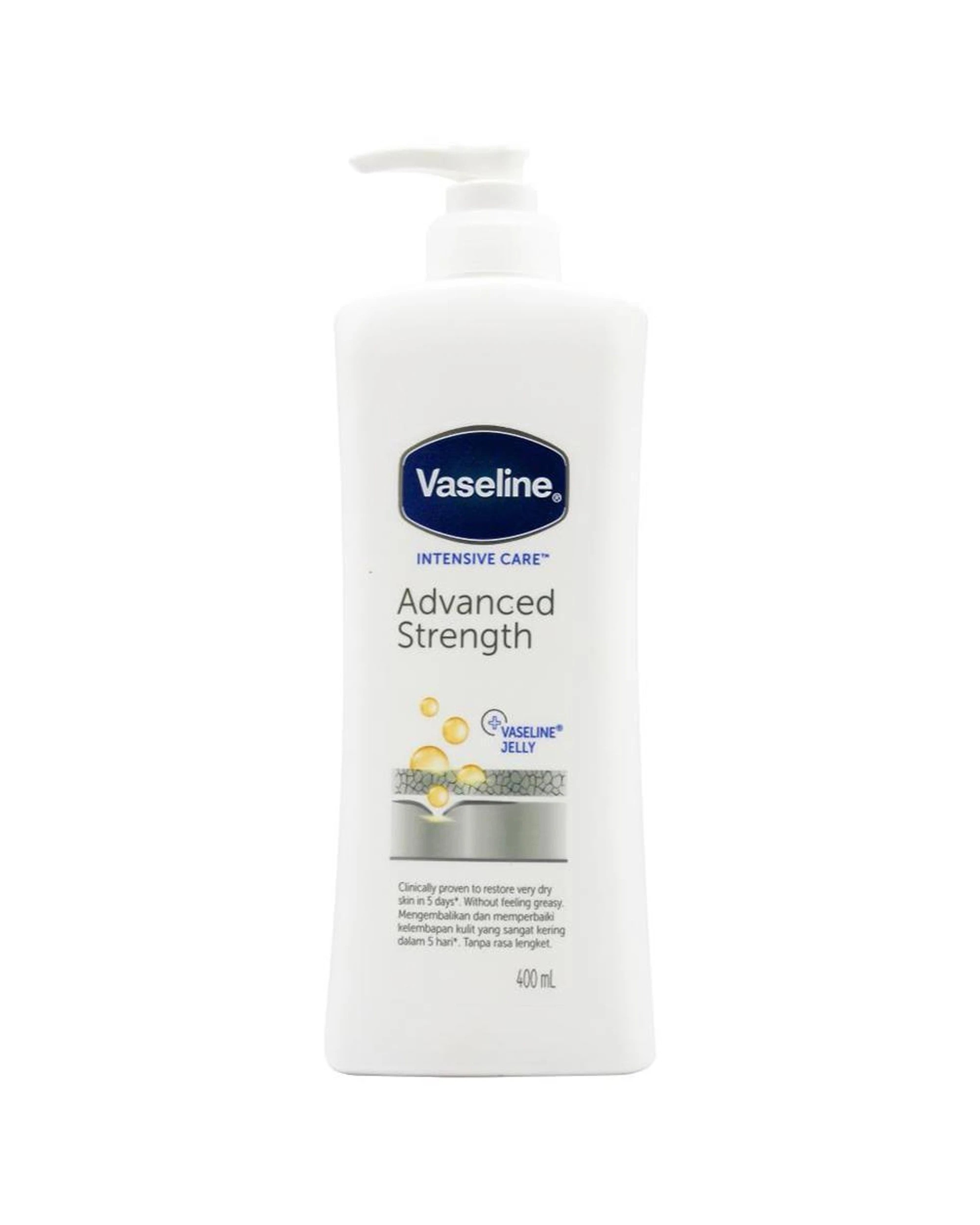 2 Vaseline Intensive Care Body Lotion Advanced Strength For Dry Skin 6PK 400m - White, 2 of 4
