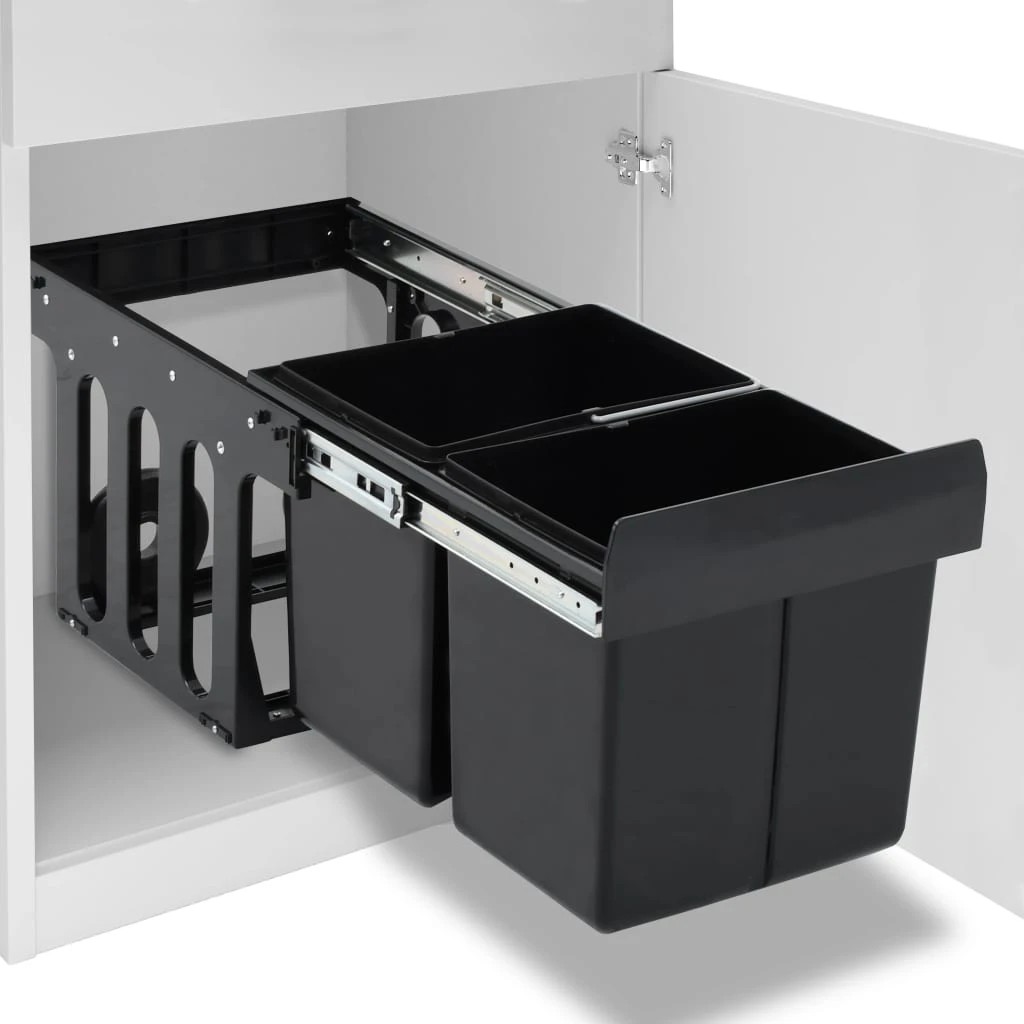 1 Vidaxl Garbage Can - Black, 1 of 7