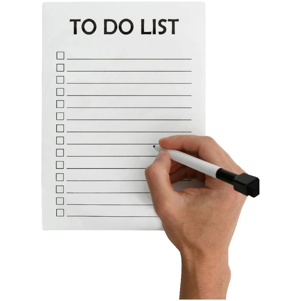 4 Otto Magnetic Dry Erase To Do List 225 x 160mm, 4 of 4